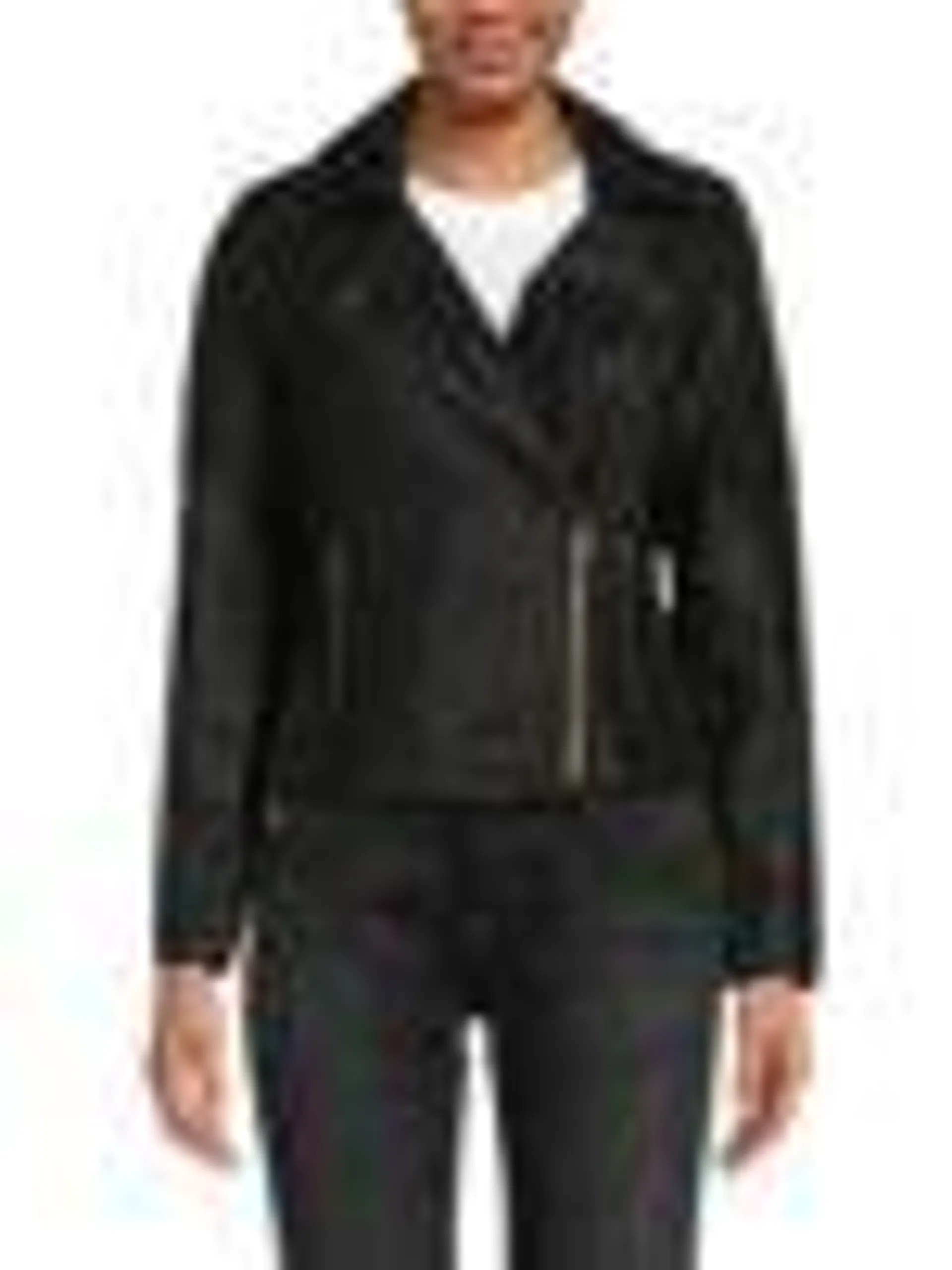 Rebel Faux Leather Biker Jacket