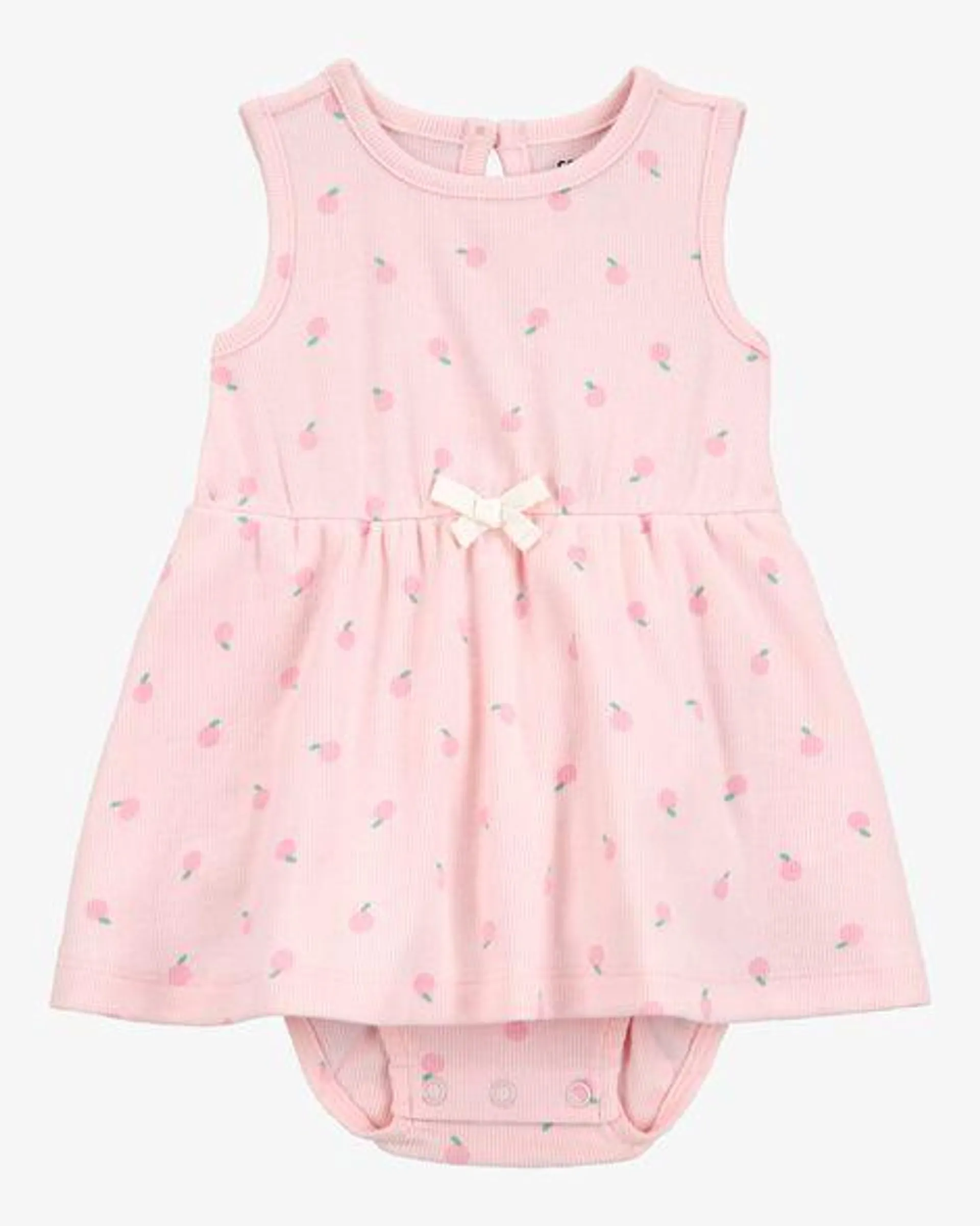 Baby Peach Print Sunsuit