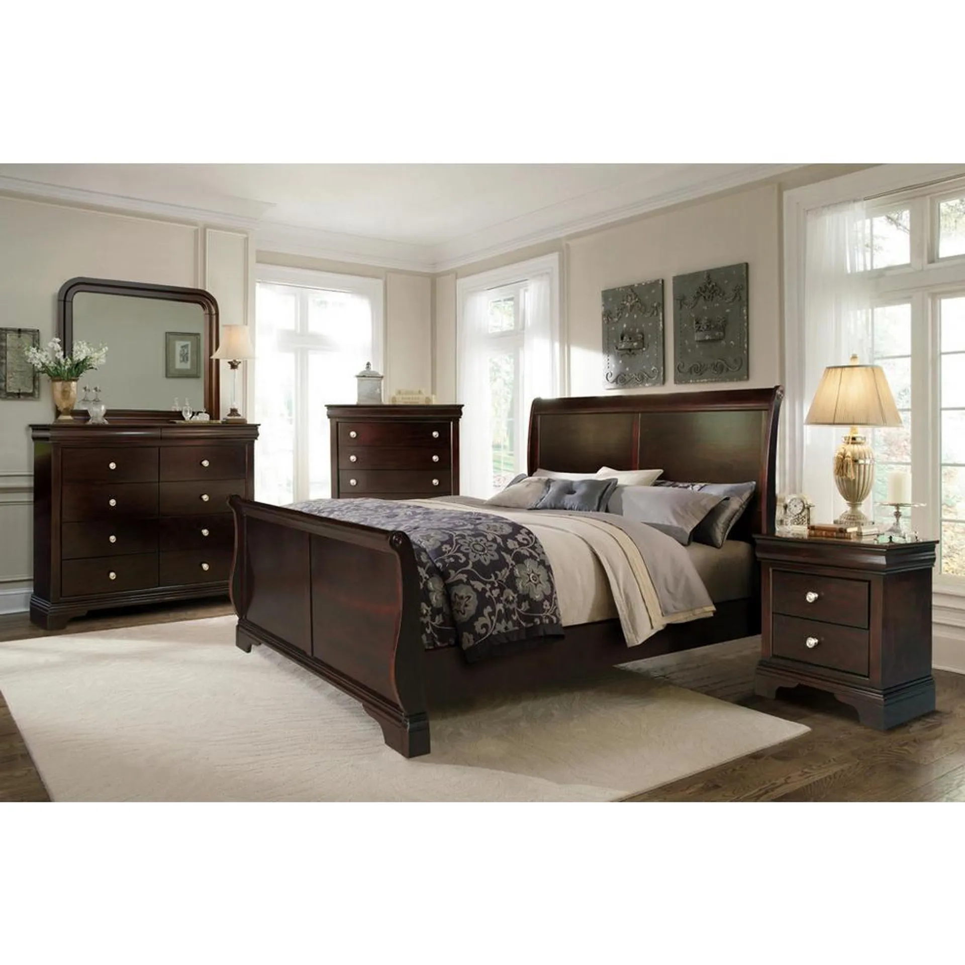 7 - Piece Dominique Queen Bedroom Set