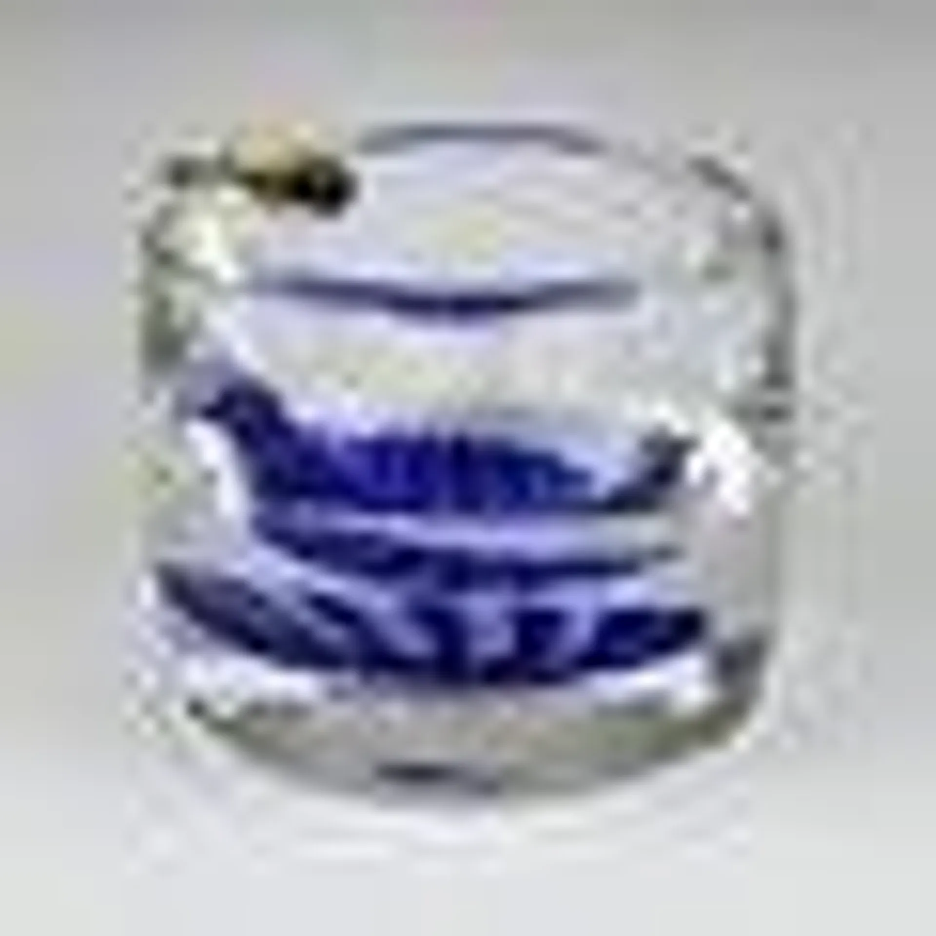 Blue Murano Glass Ashtray, Italy, 1970s