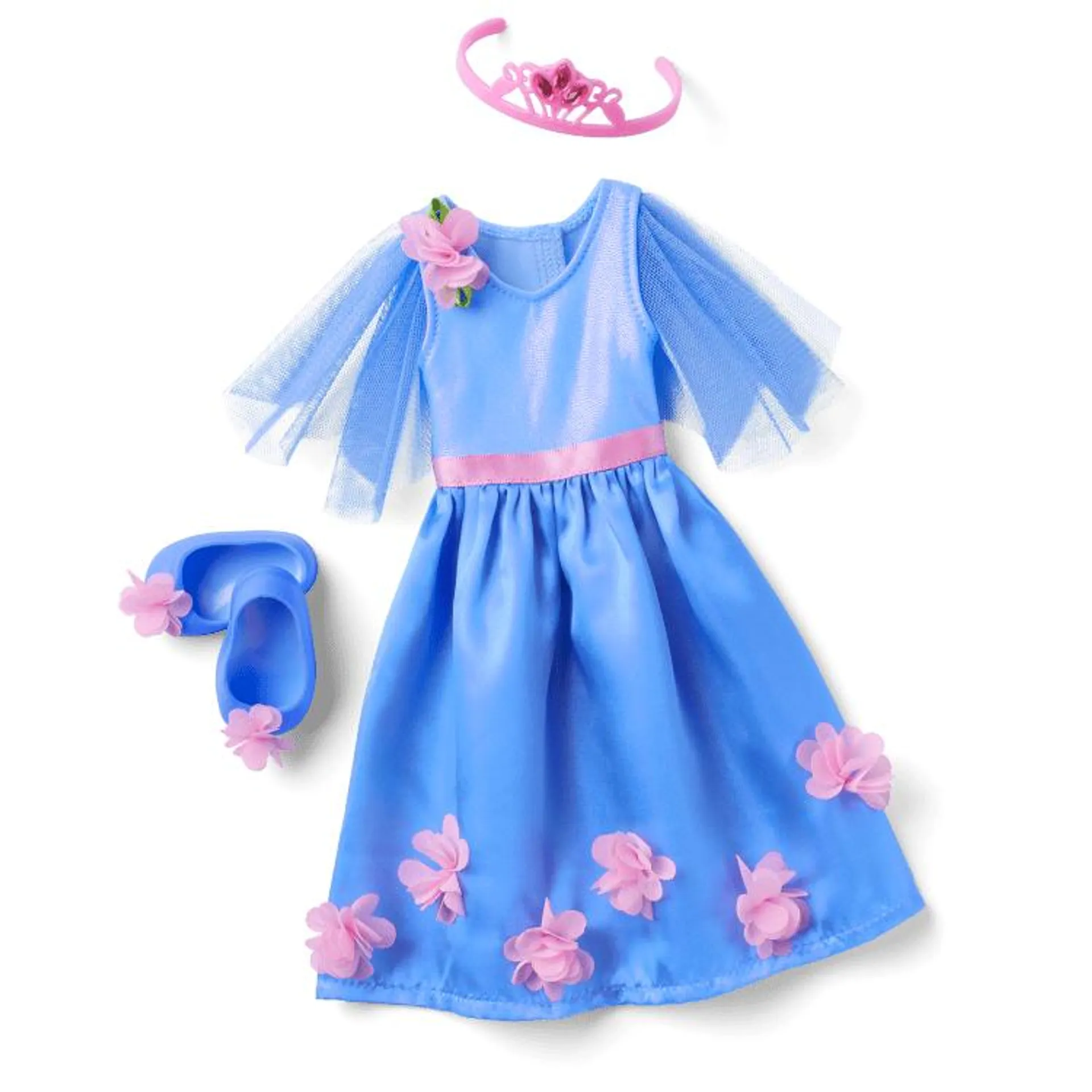 Fairy-Tale Florals Outfit for WellieWishers™ Dolls