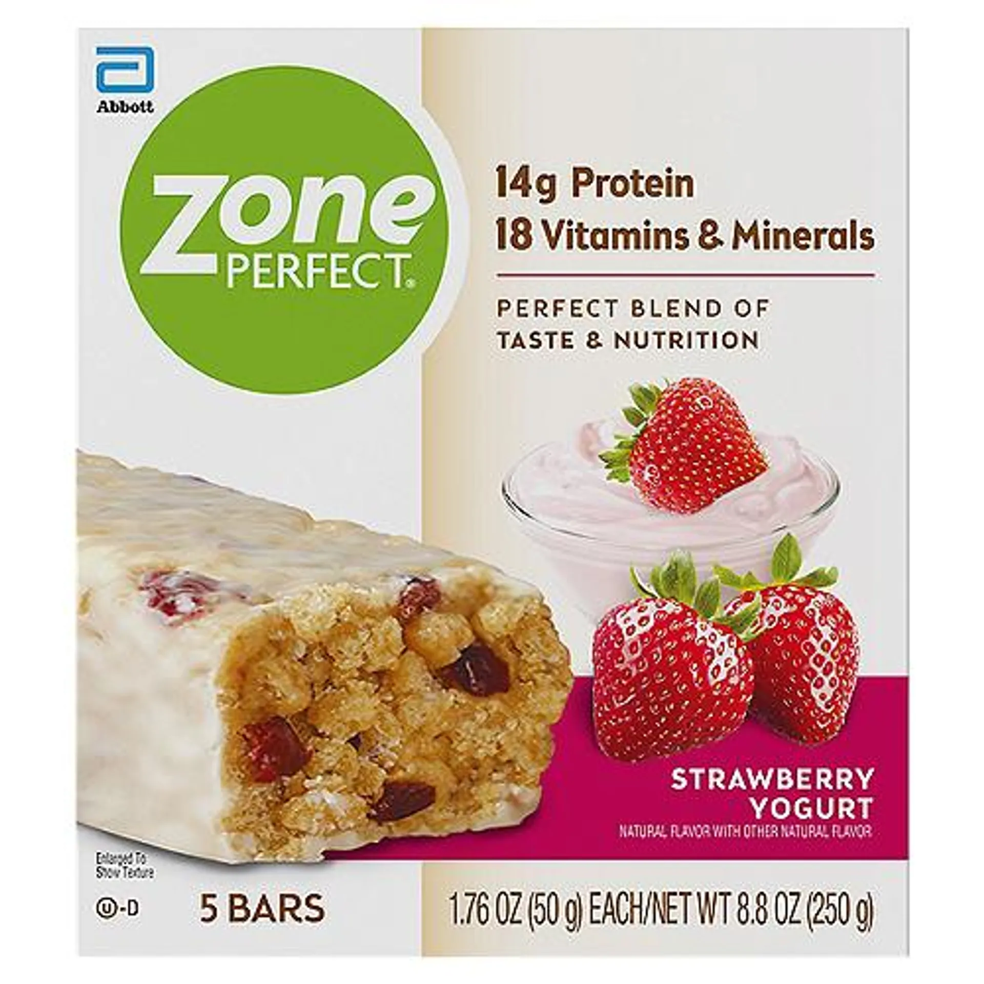 ZonePerfect Strawberry Yogurt, Bars, 8.8 Ounce