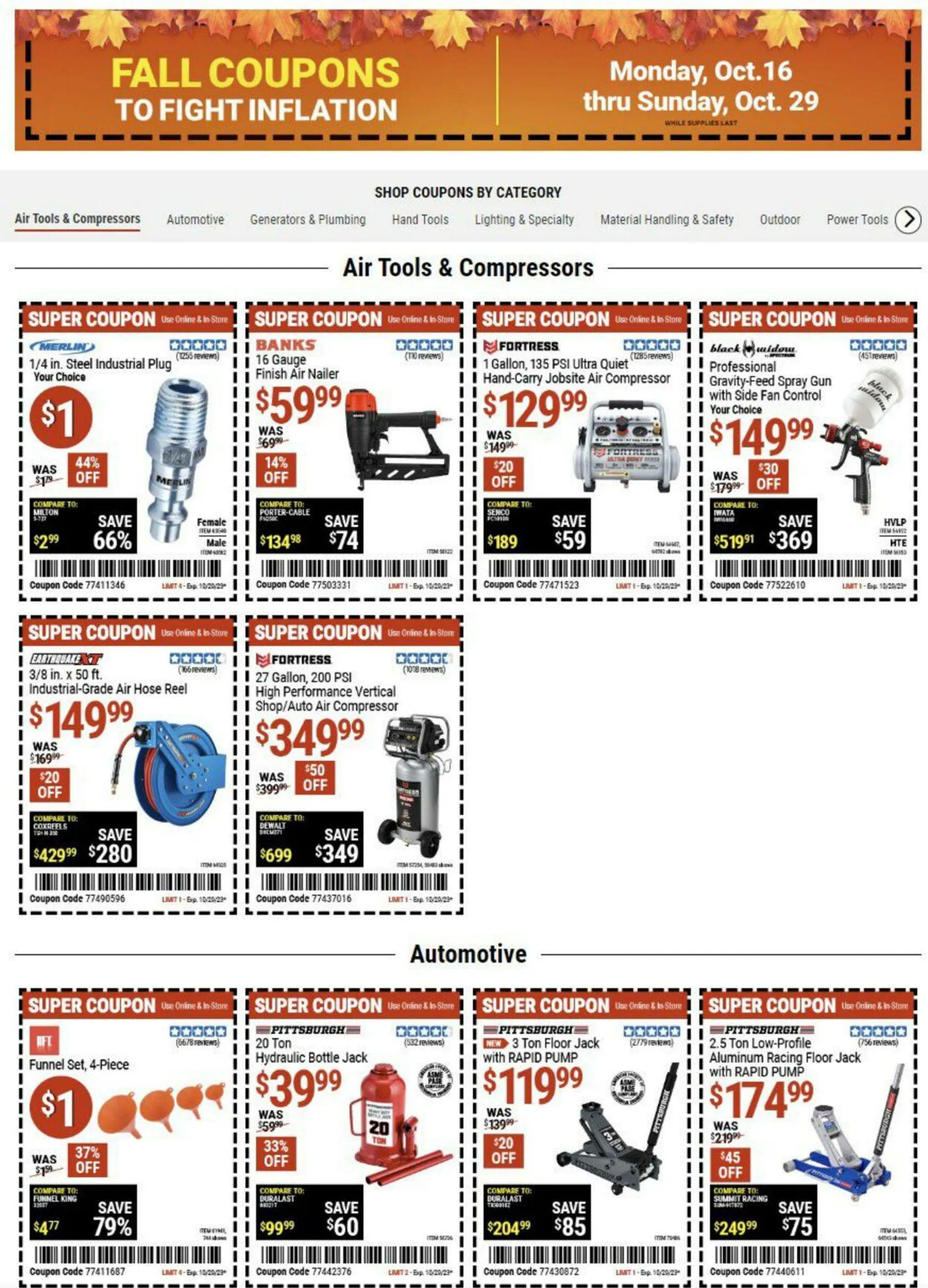 Harbor Freight Valid until Oct 29