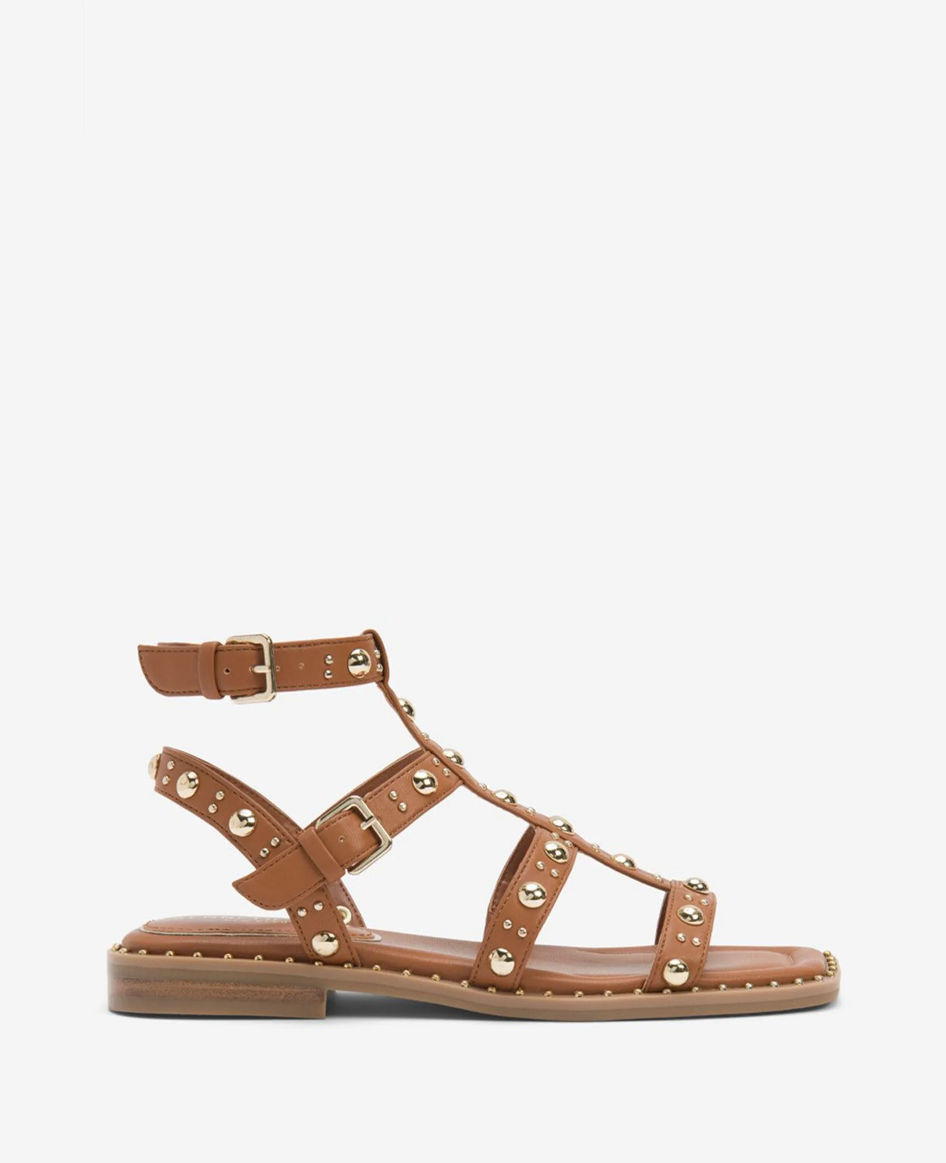 Ruby Studded Gladiator Flat Sandal