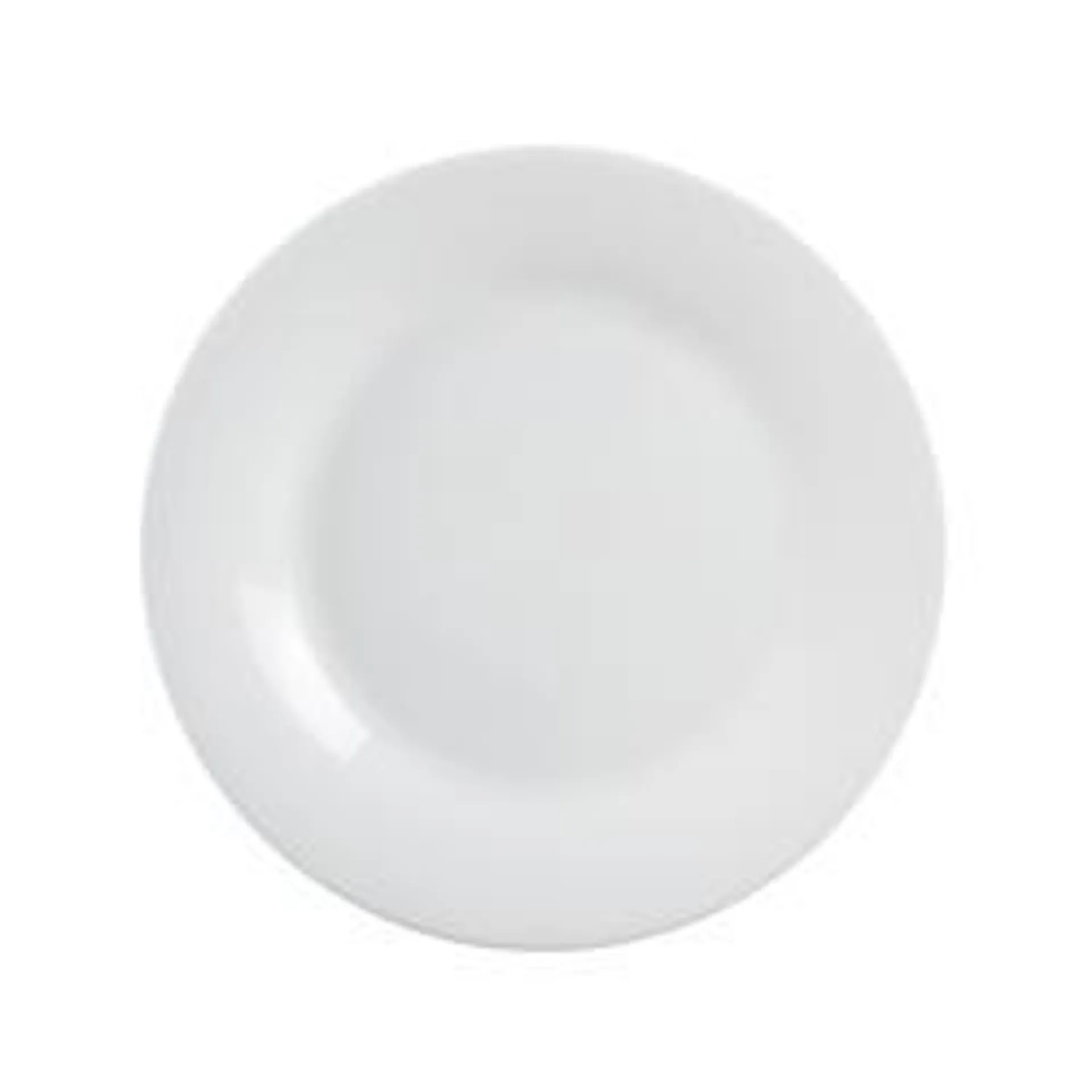 Ultra by Gibson Home Classic Round 7" White Opal Glass Dessert Plate