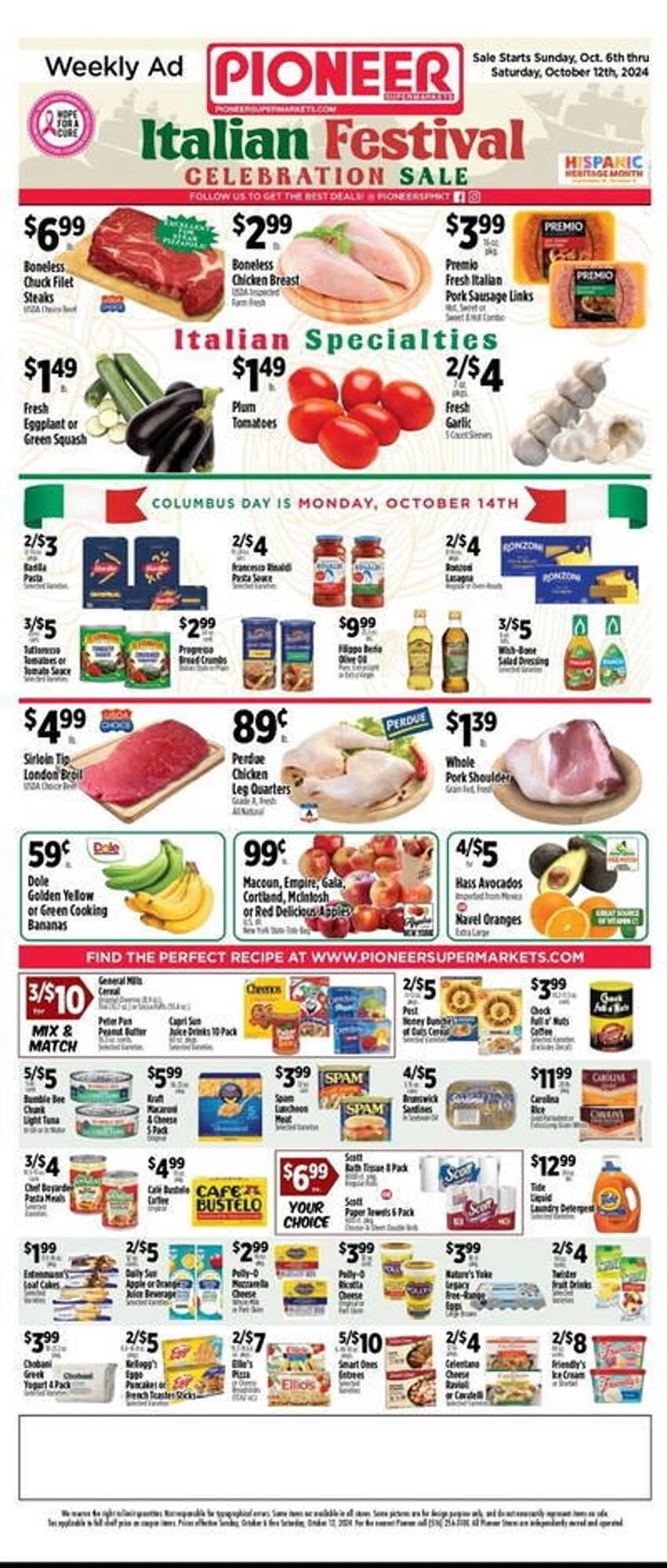 Pioneer Supermarkets Weekly Ad - 1