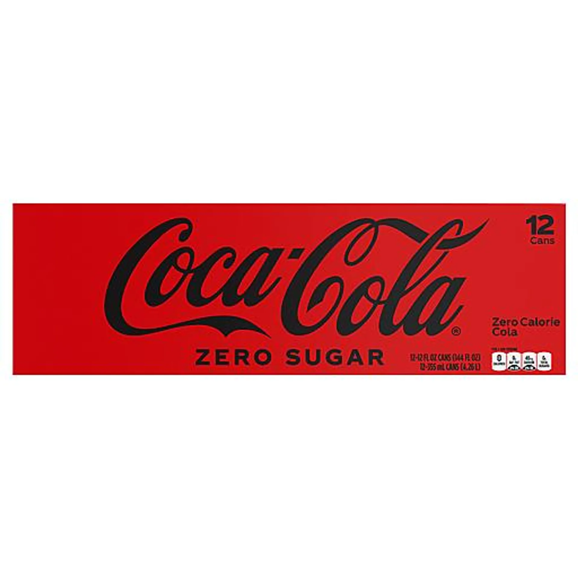 Coca Cola Zero Sugar Soda 12 fl oz can