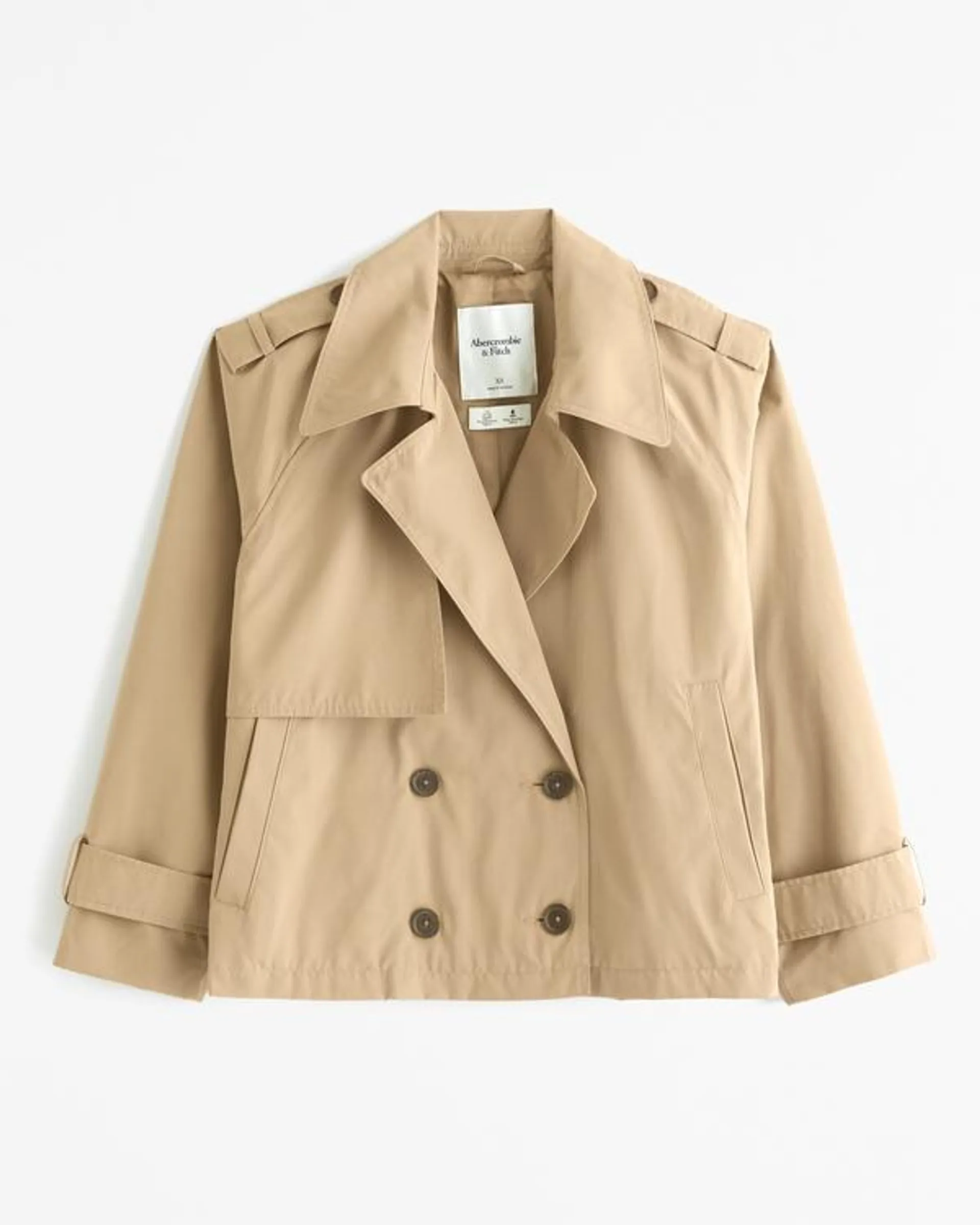 Relaxed Short Trench Coat