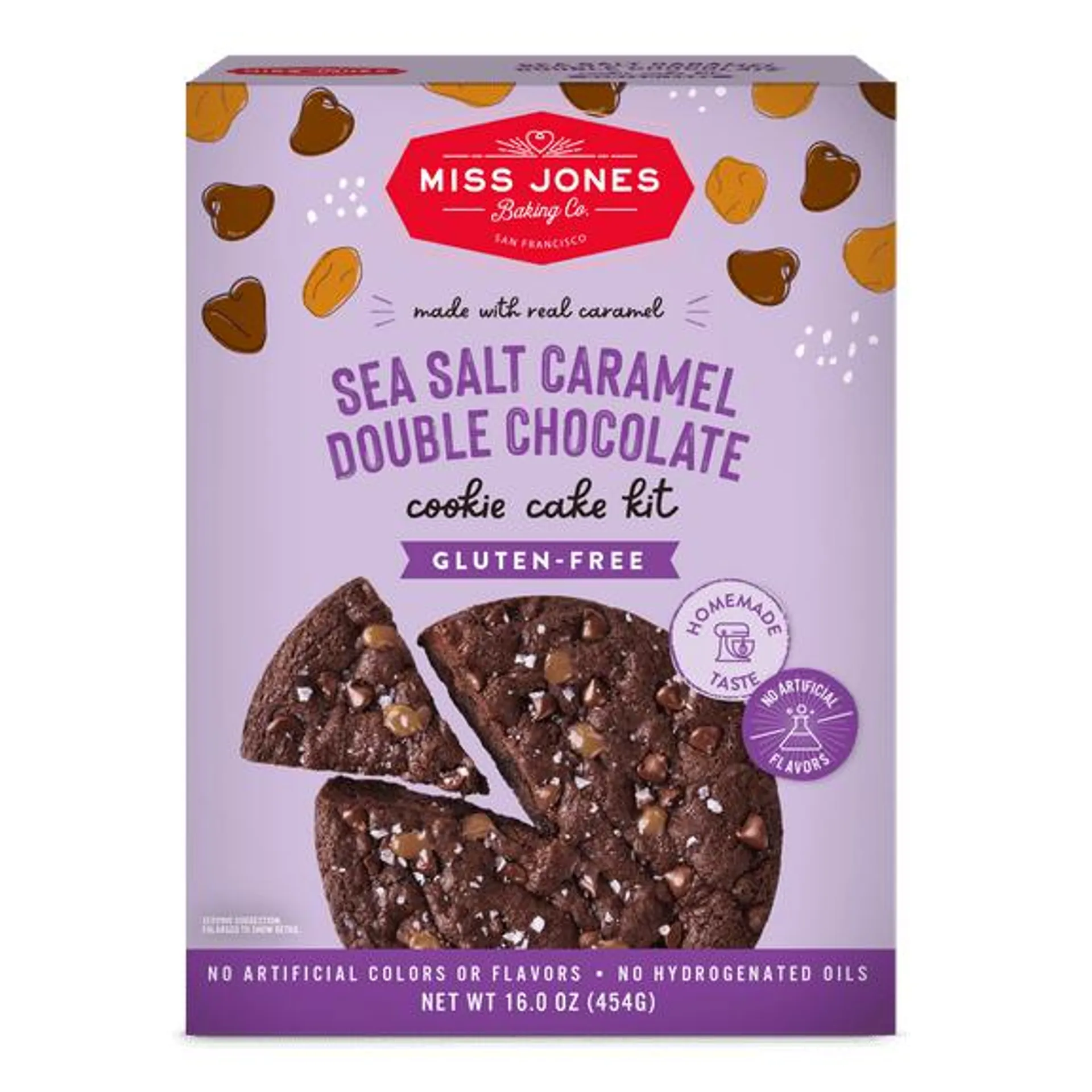 Miss Jones Baking Co. Gluten-Free Sea Salt Caramel Double Chocolate Chip Cookie Cake Mix