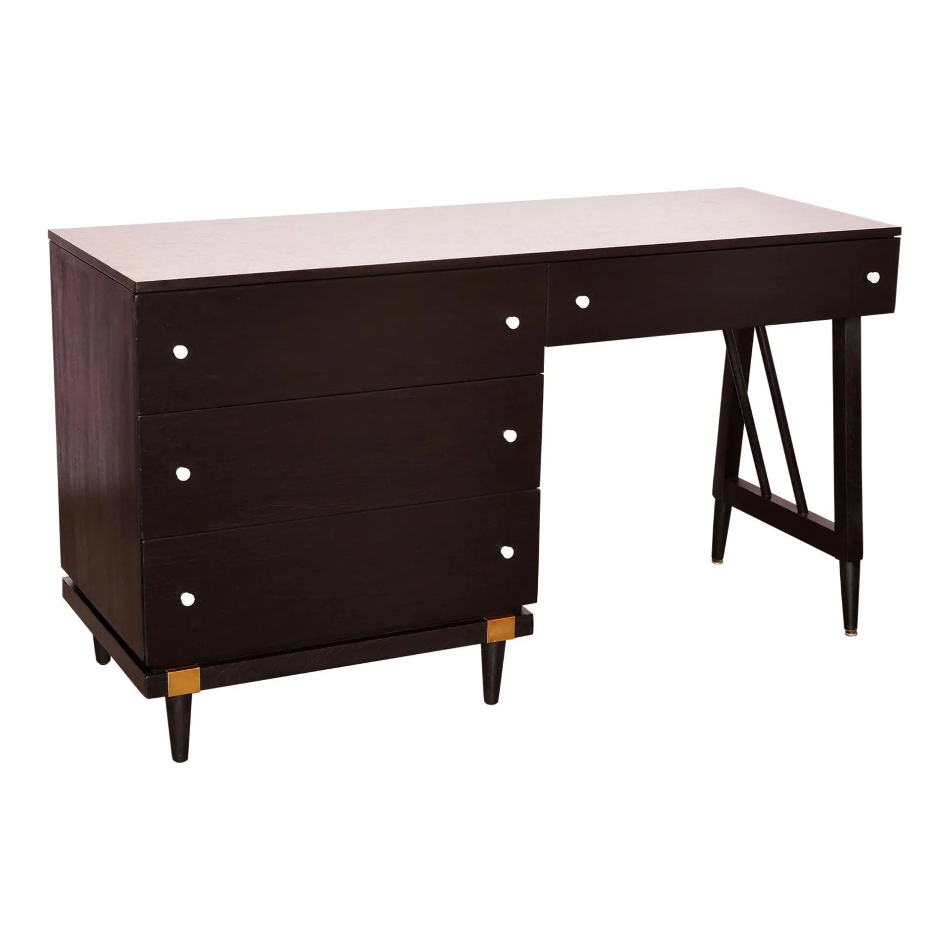 Mengel Ebonized Writing Desk by Raymond Loewy for Mengel Furniture