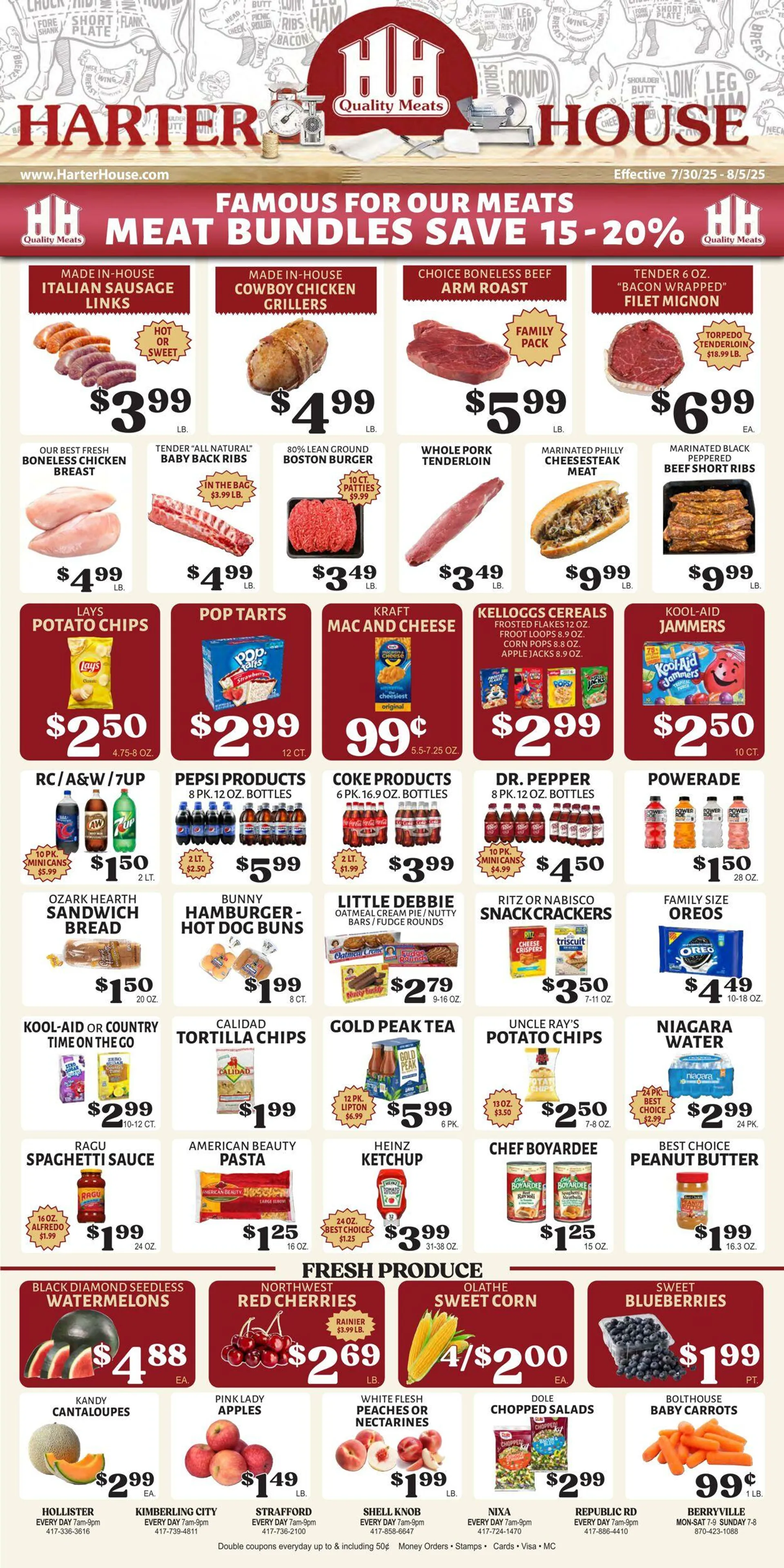 Weekly ad Harter House - Berryville, AR from July 30 to August 5 2025 - Page 1