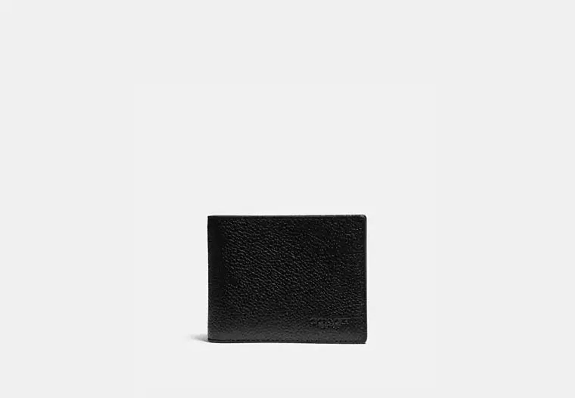 Slim Billfold Wallet With Signature Canvas Detail