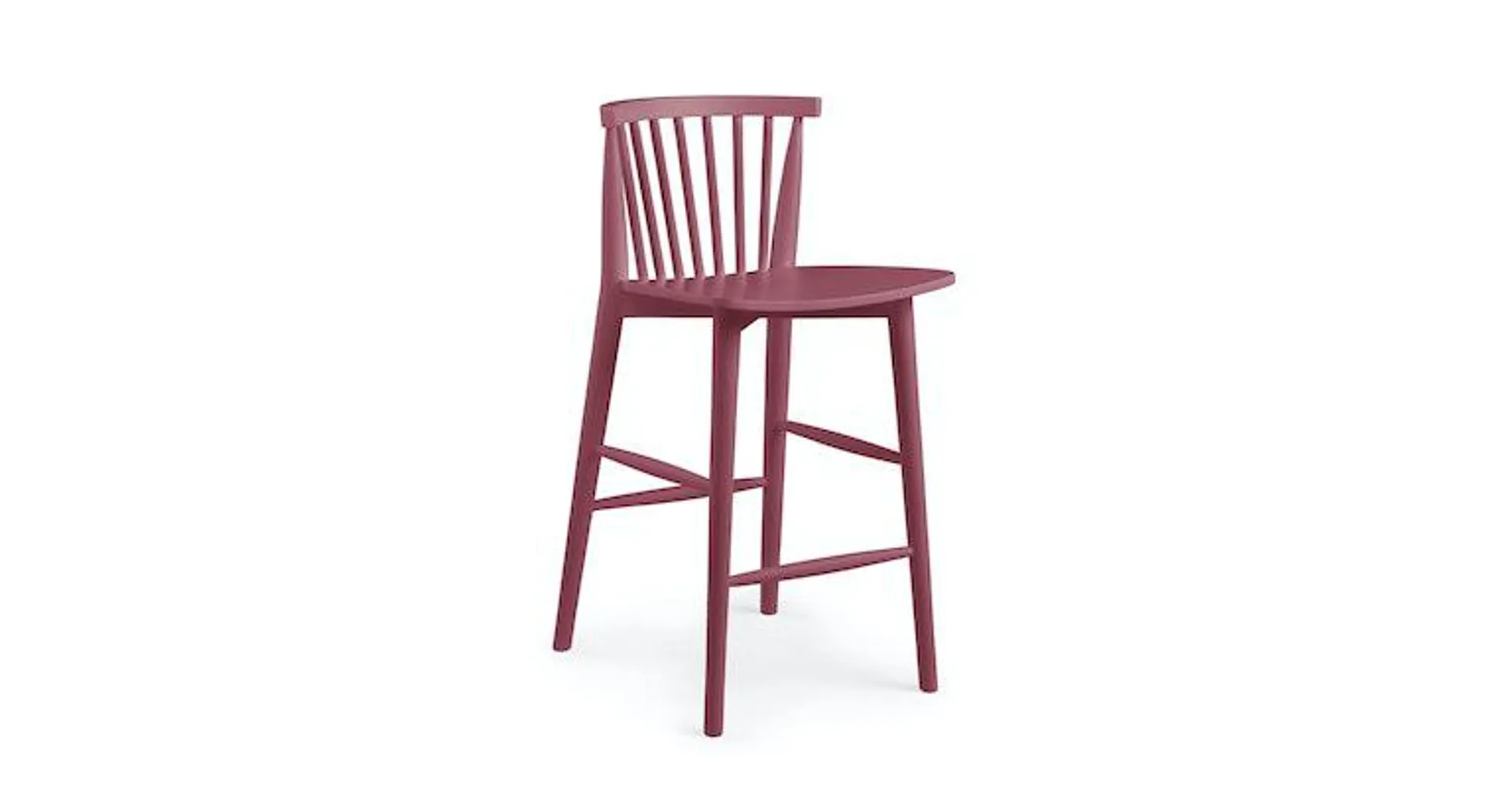 Rus Vermillion Red Counter Stool