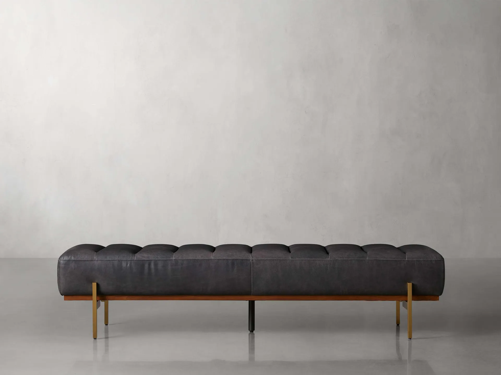 Lansing Large Leather Bench