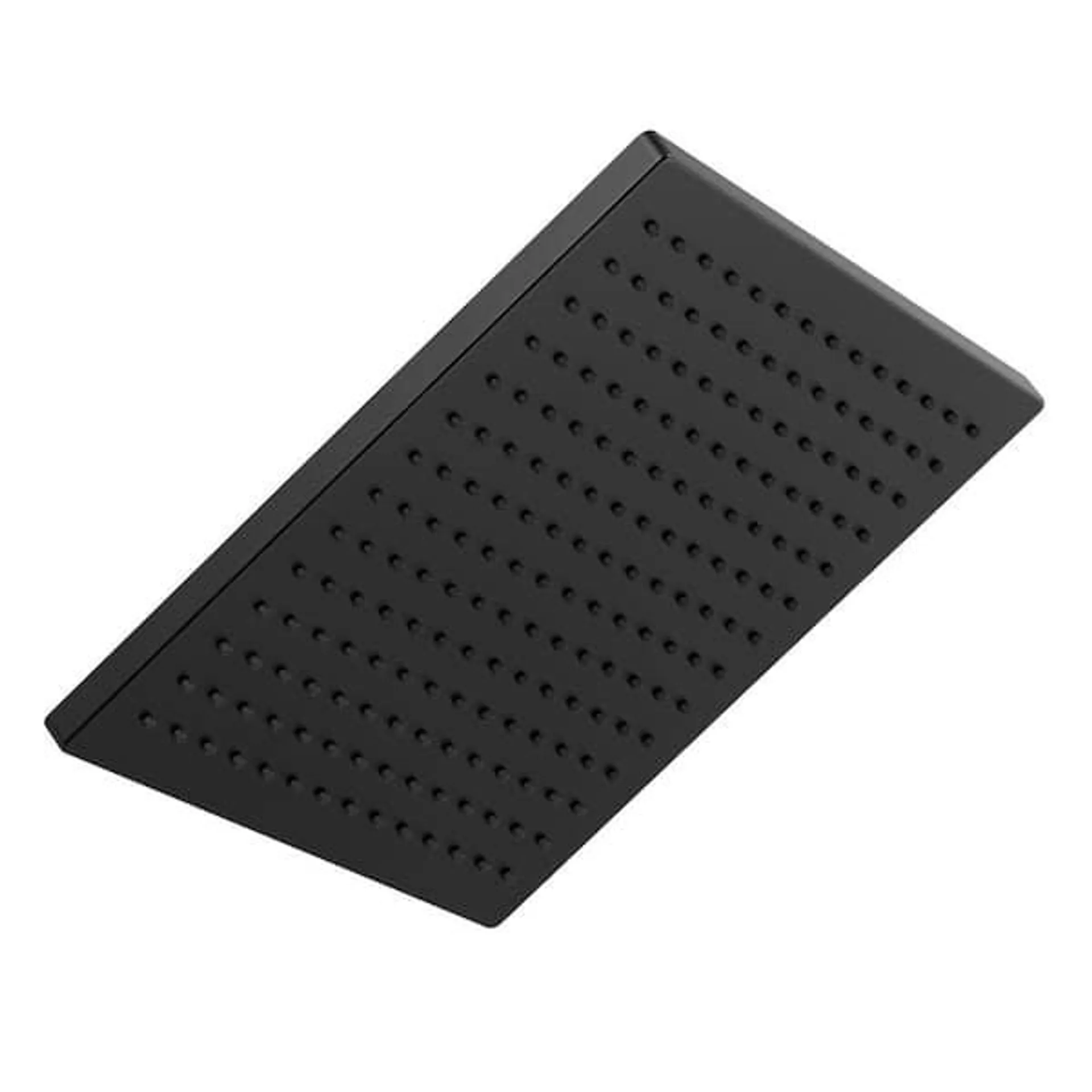 1-Spray Patterns 2.5 GPM 11.75 in. Wall Mount Fixed Shower Head in Matte Black