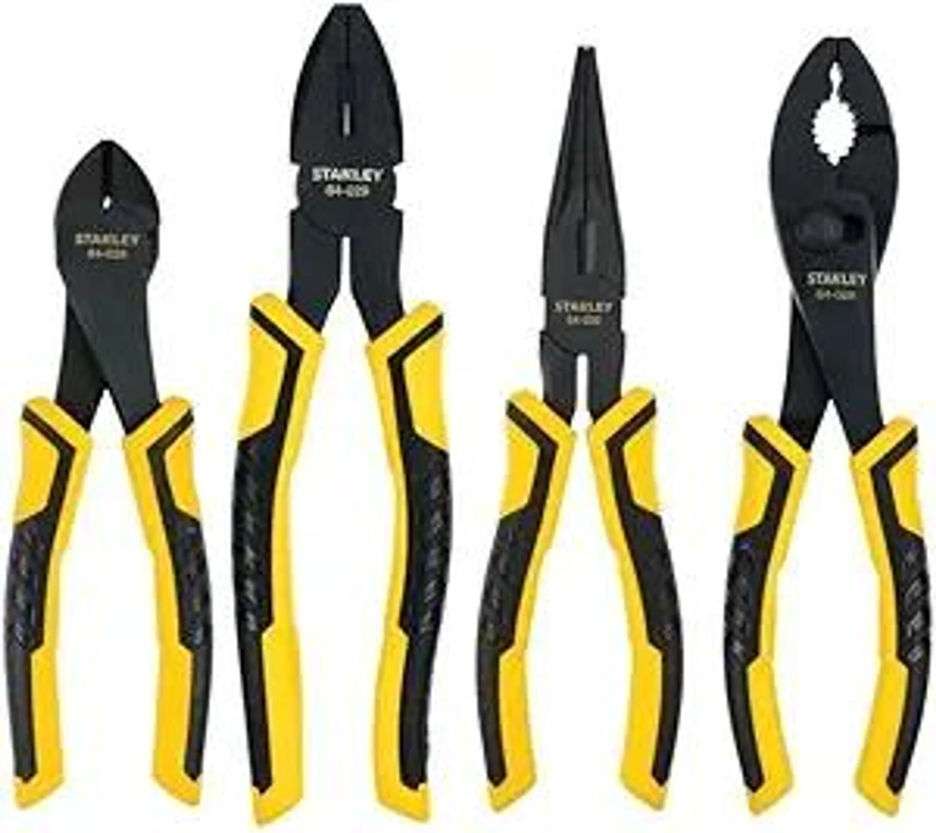 BI-MATERIAL PLIER SET -4 PIECES