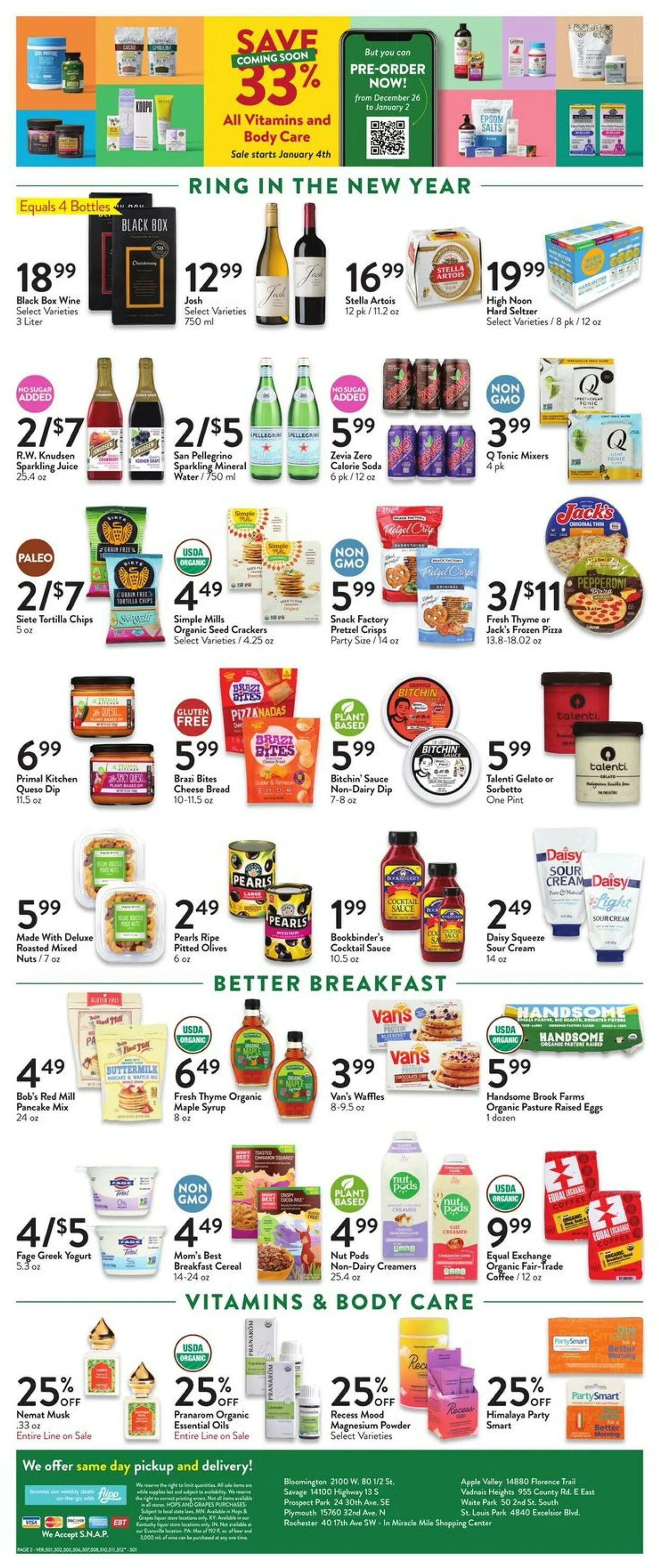 Weekly ad Fresh Thyme Current weekly ad from December 26 to January 3 2024 - Page 2