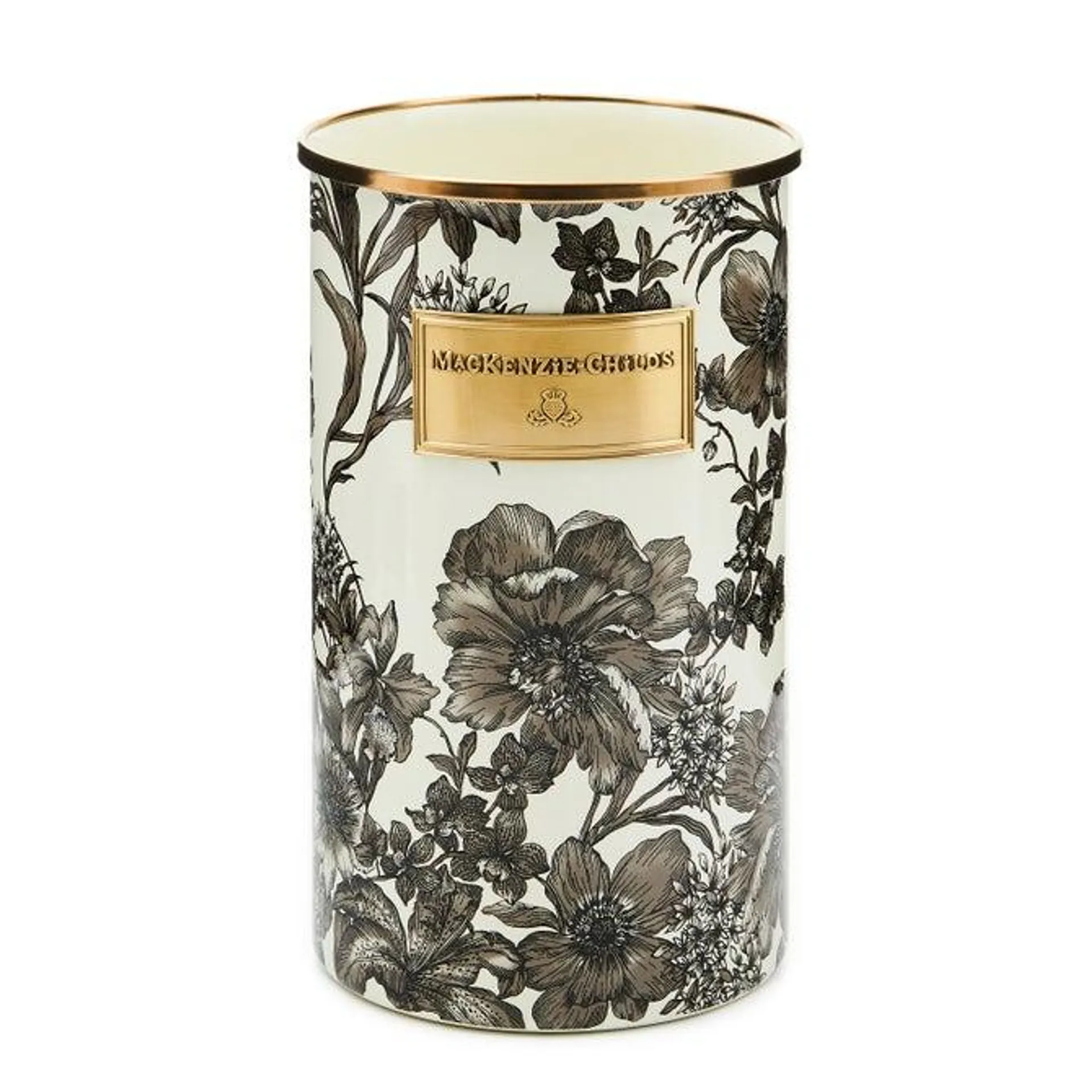 Floral Enamelware Utensil Holder