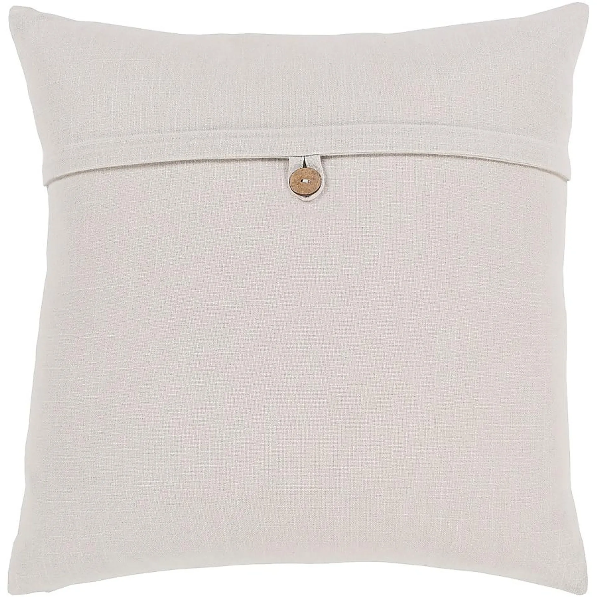 Livabliss Penelope 20-in x 20-in Ivory Indoor Decorative Pillow