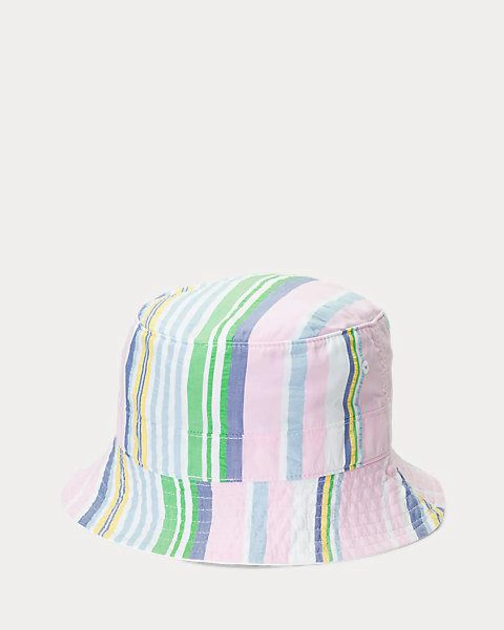 Striped Seersucker Bucket Hat