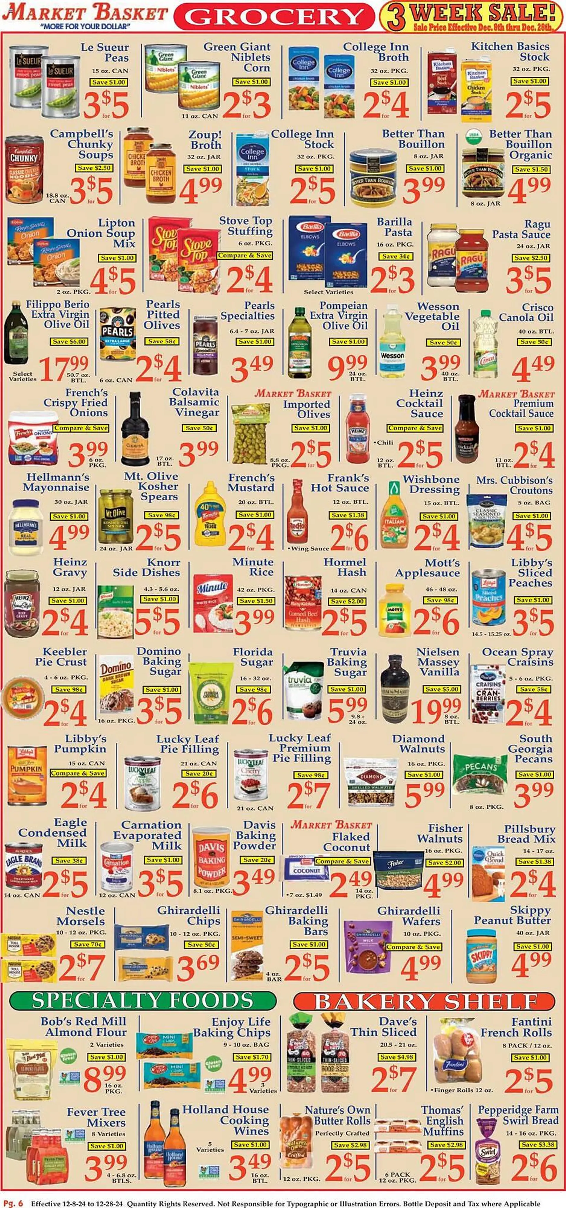 Weekly ad Market Basket Weekly Ad from December 8 to December 28 2024 - Page 6