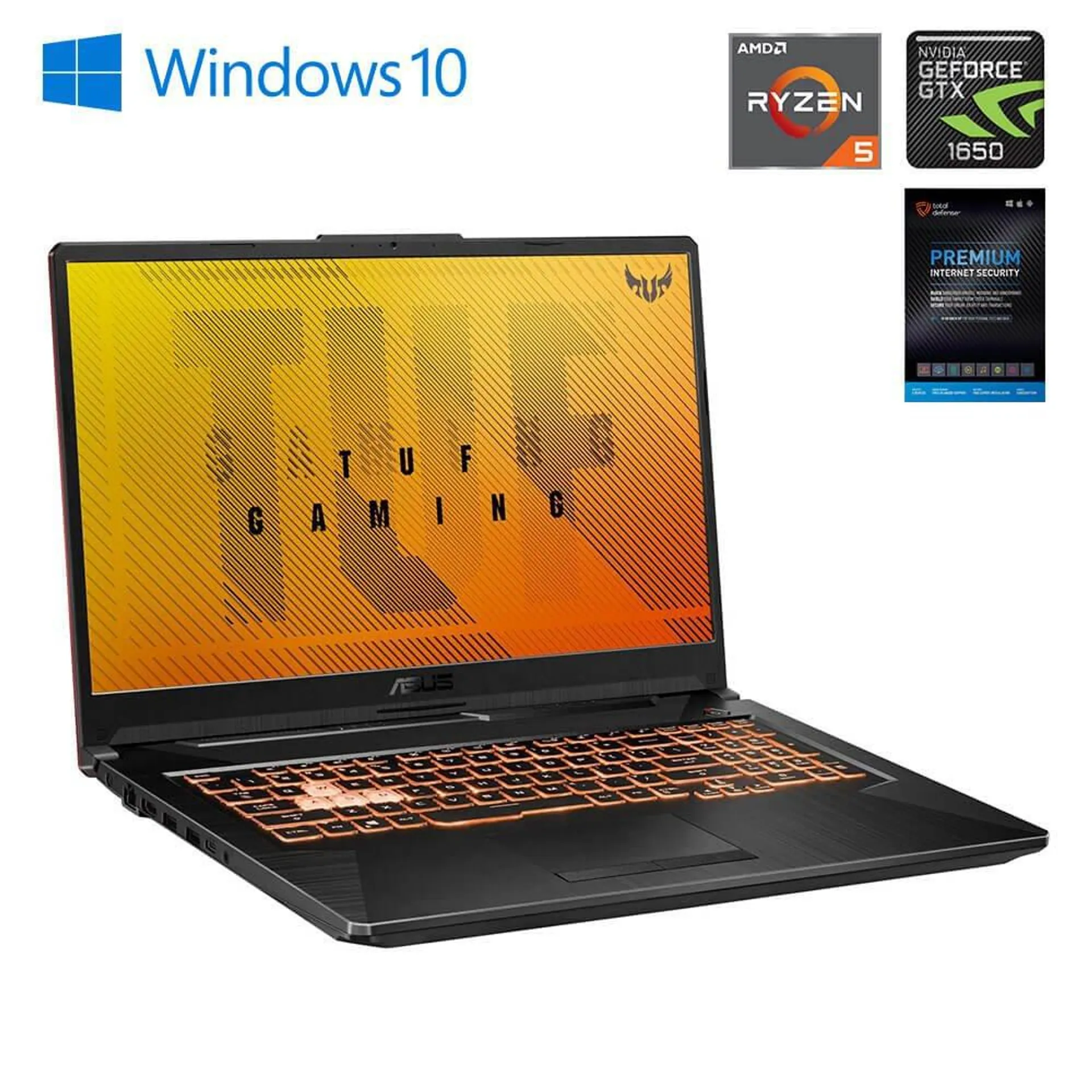 17.3" Gaming Laptop 8GB Total Defense Internet Security v11