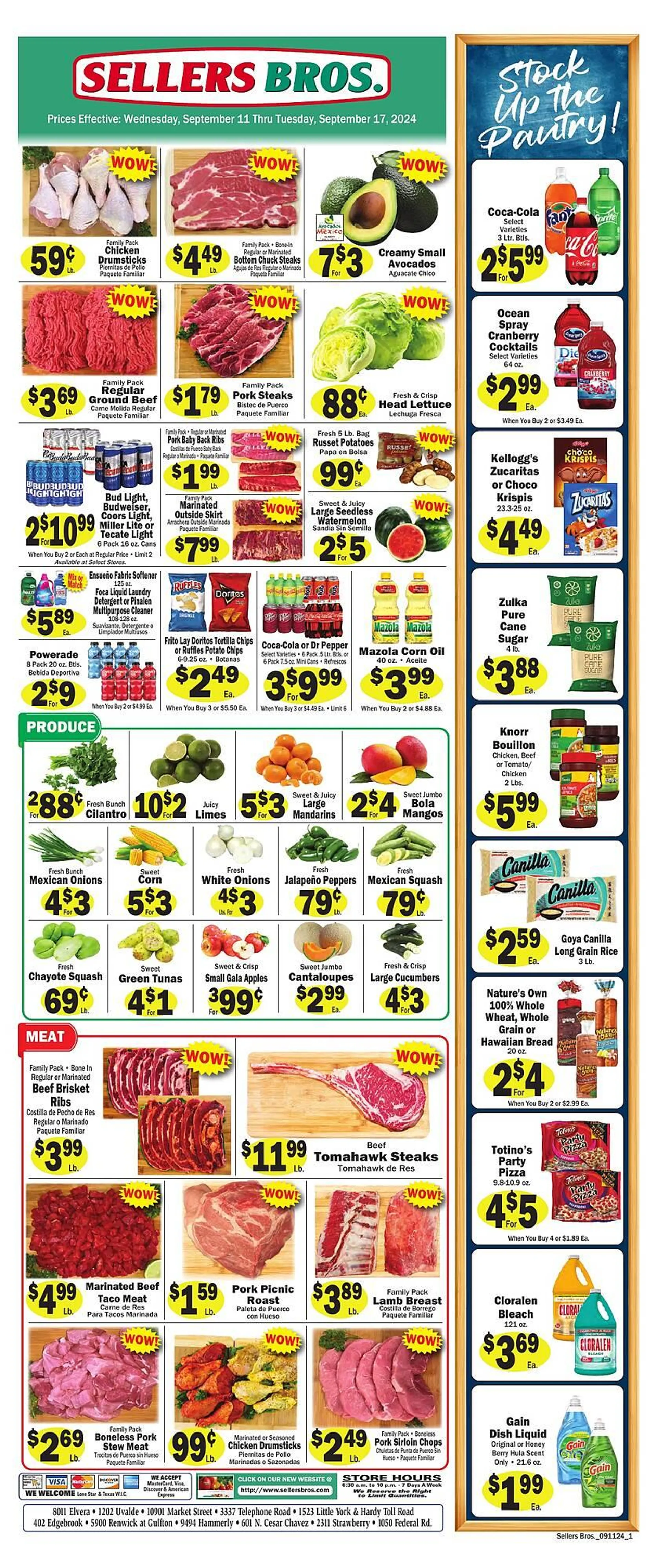 Sellers Bros Weekly Ad - 1