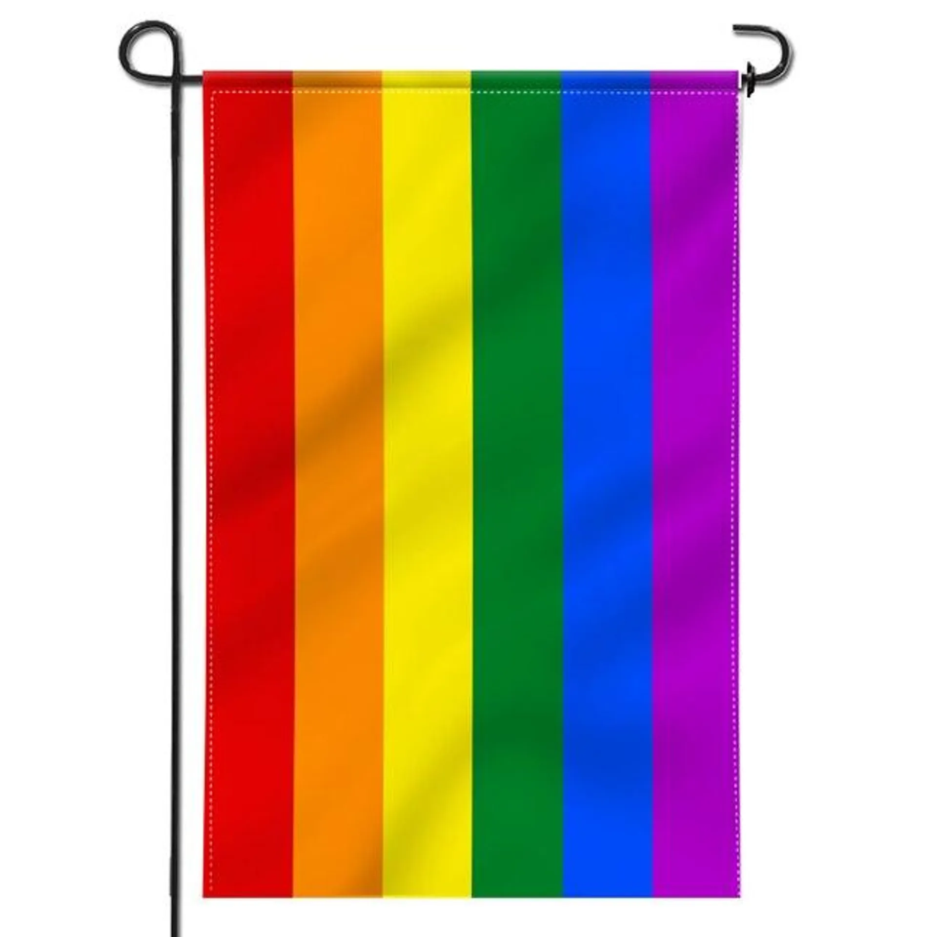 Anley 1-ft W x 1.5-ft H Rainbow Garden flag