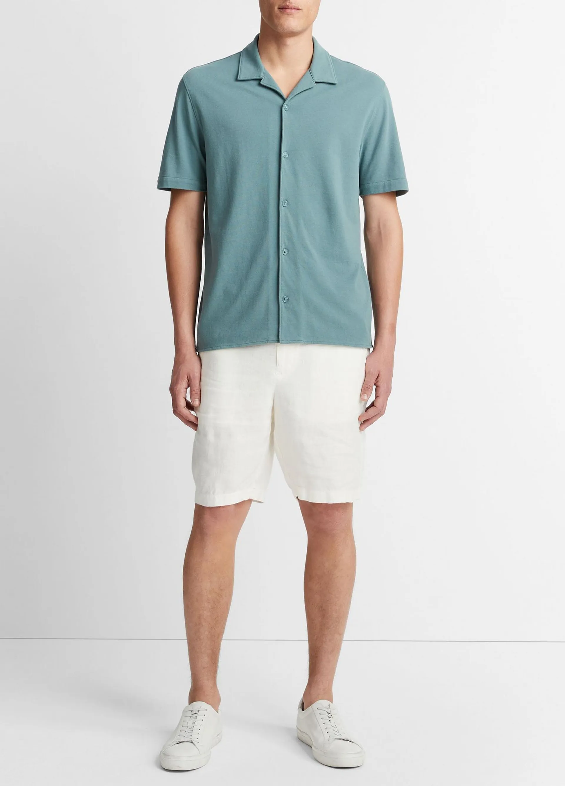 Cotton Piqué Cabana Shirt