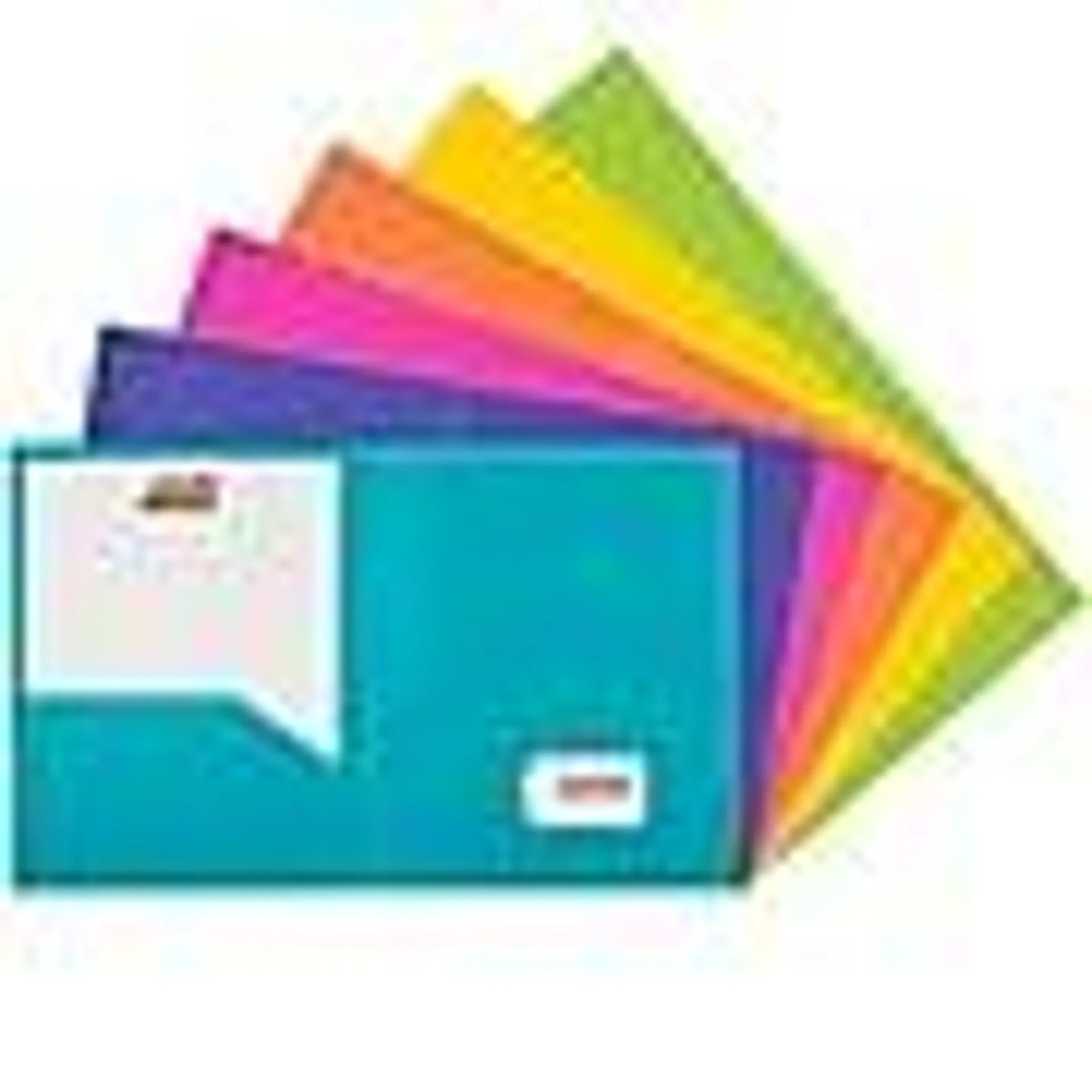 JAM Paper Heavy Duty 2-Pocket Plastic School Folders,