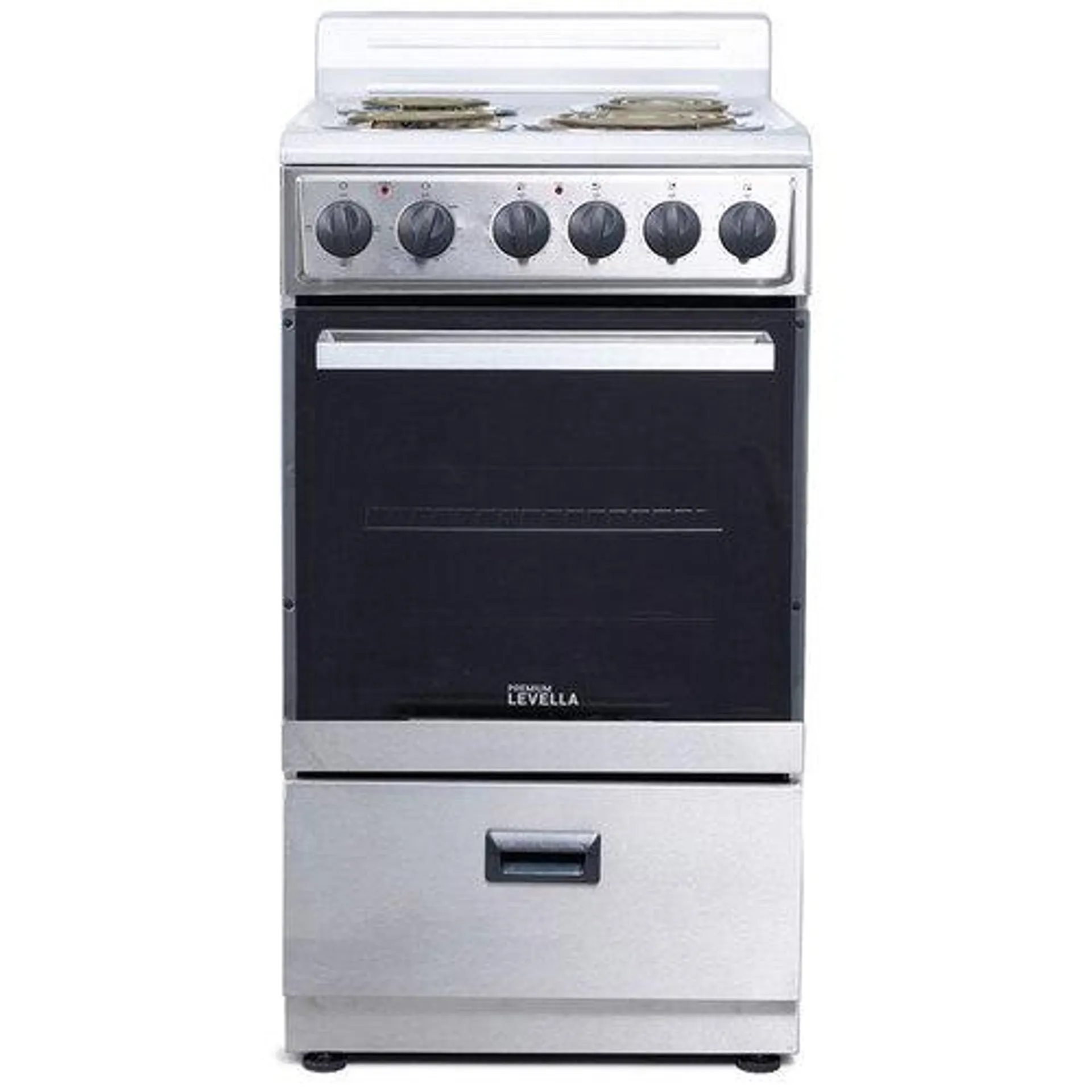 24″ 4-Burner Portable Electric Stove - Stainless Steel