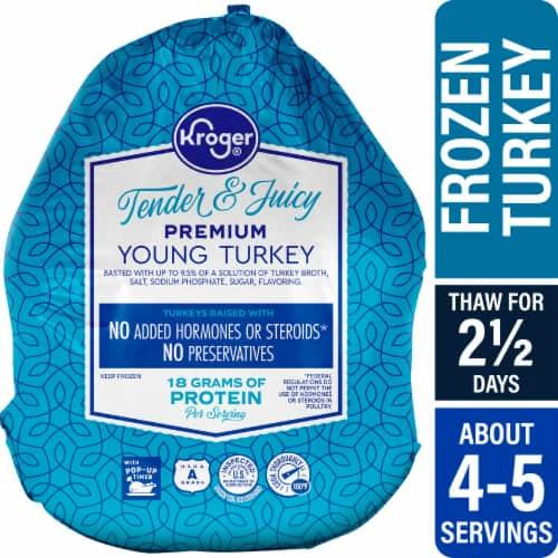 Kroger Whole Frozen Turkey Without Gravy (10-14 Lb) (limit 1 At Sale Price)