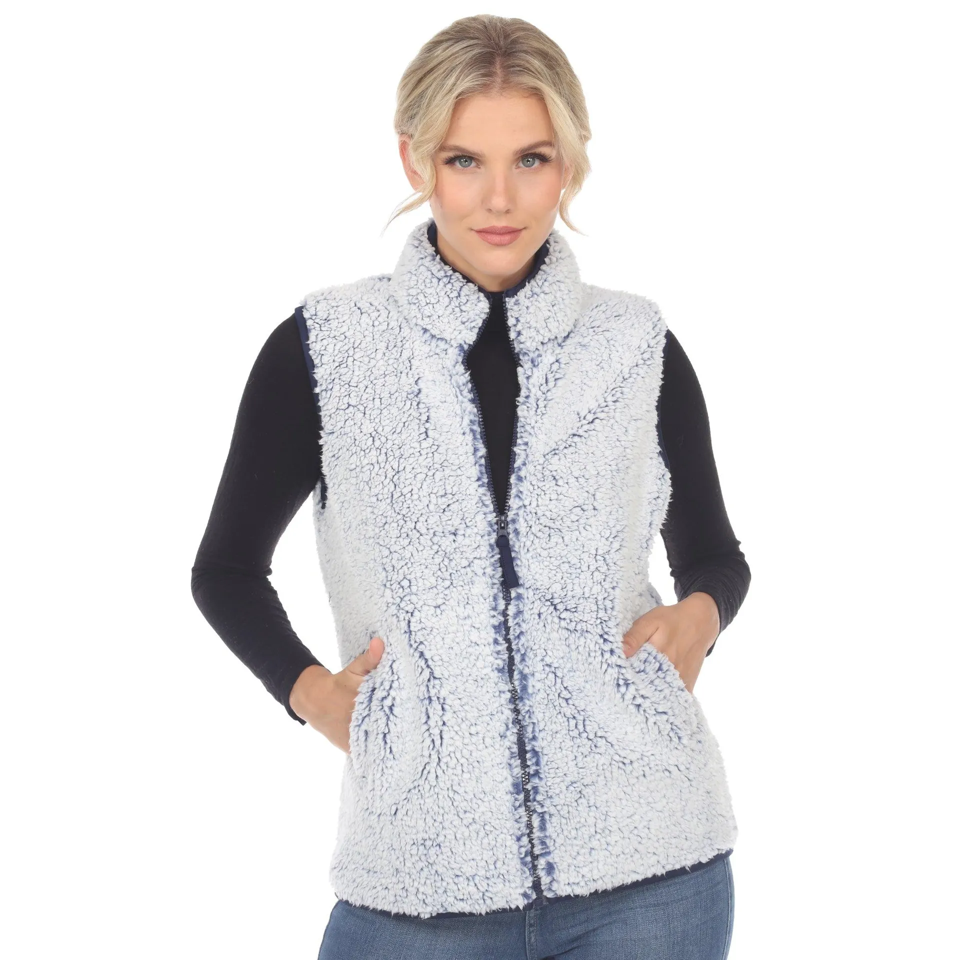 Women's Zip-Up Sherpa Vest