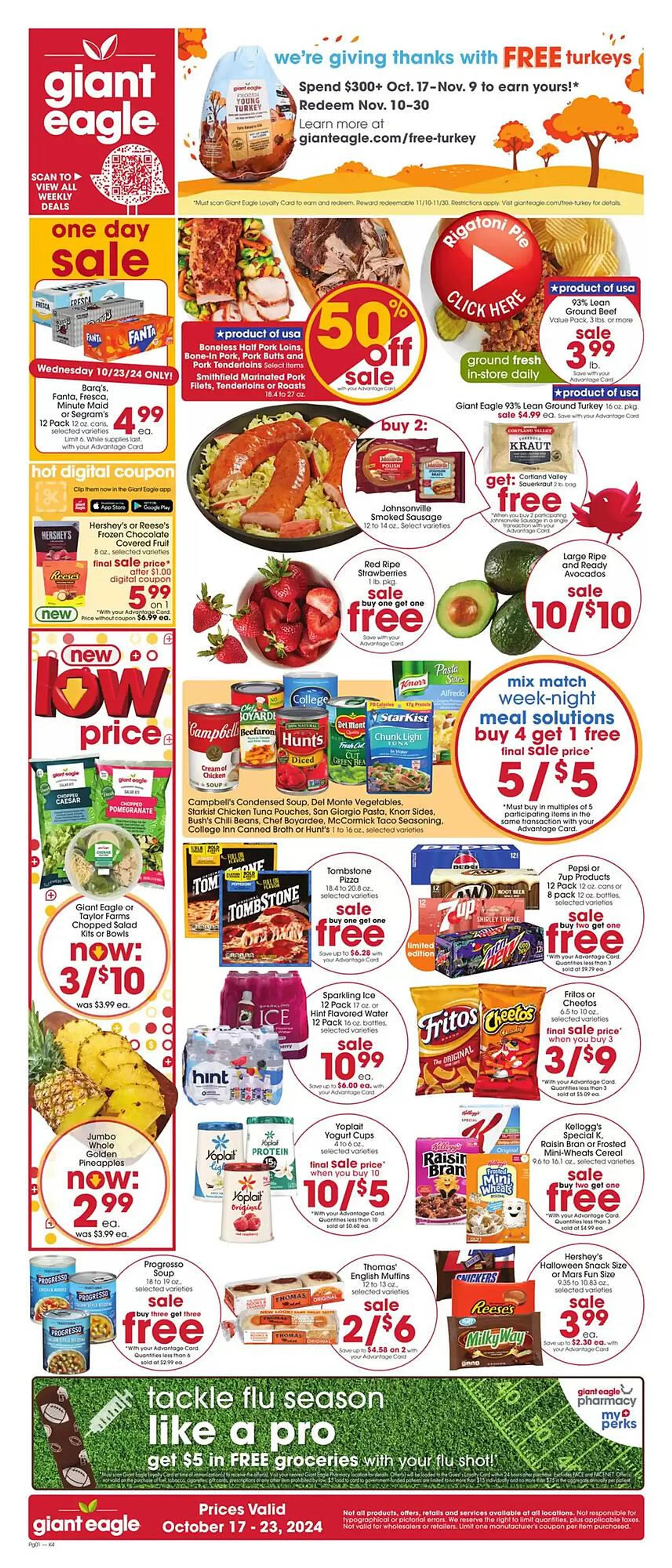 Weekly ad Giant Eagle Weekly Ad from October 17 to October 23 2024 - Page 1