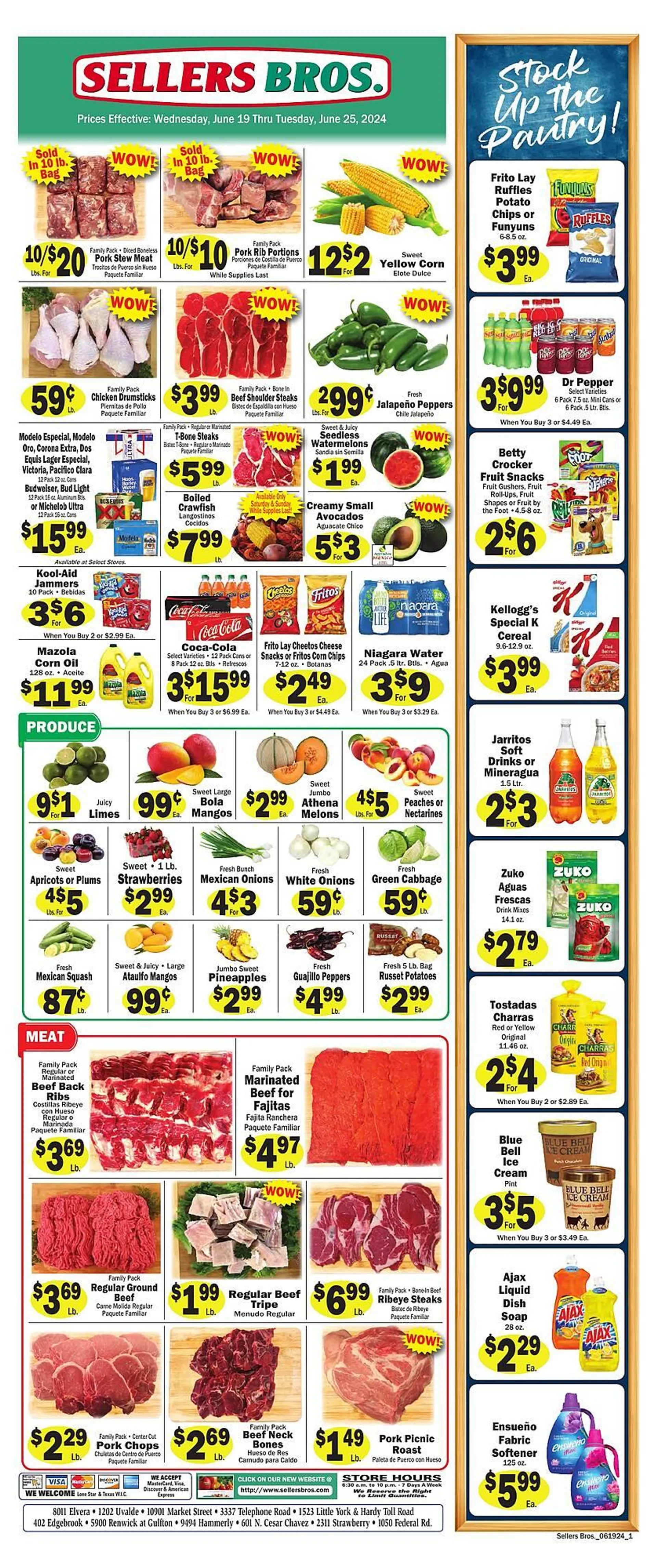 Sellers Bros Weekly Ad - 1