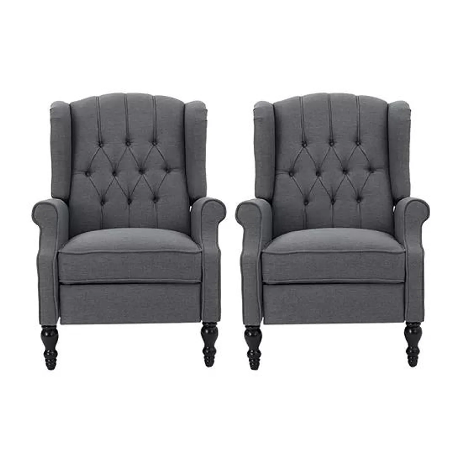 2-pc. Tufted Roll-Arm Recliner