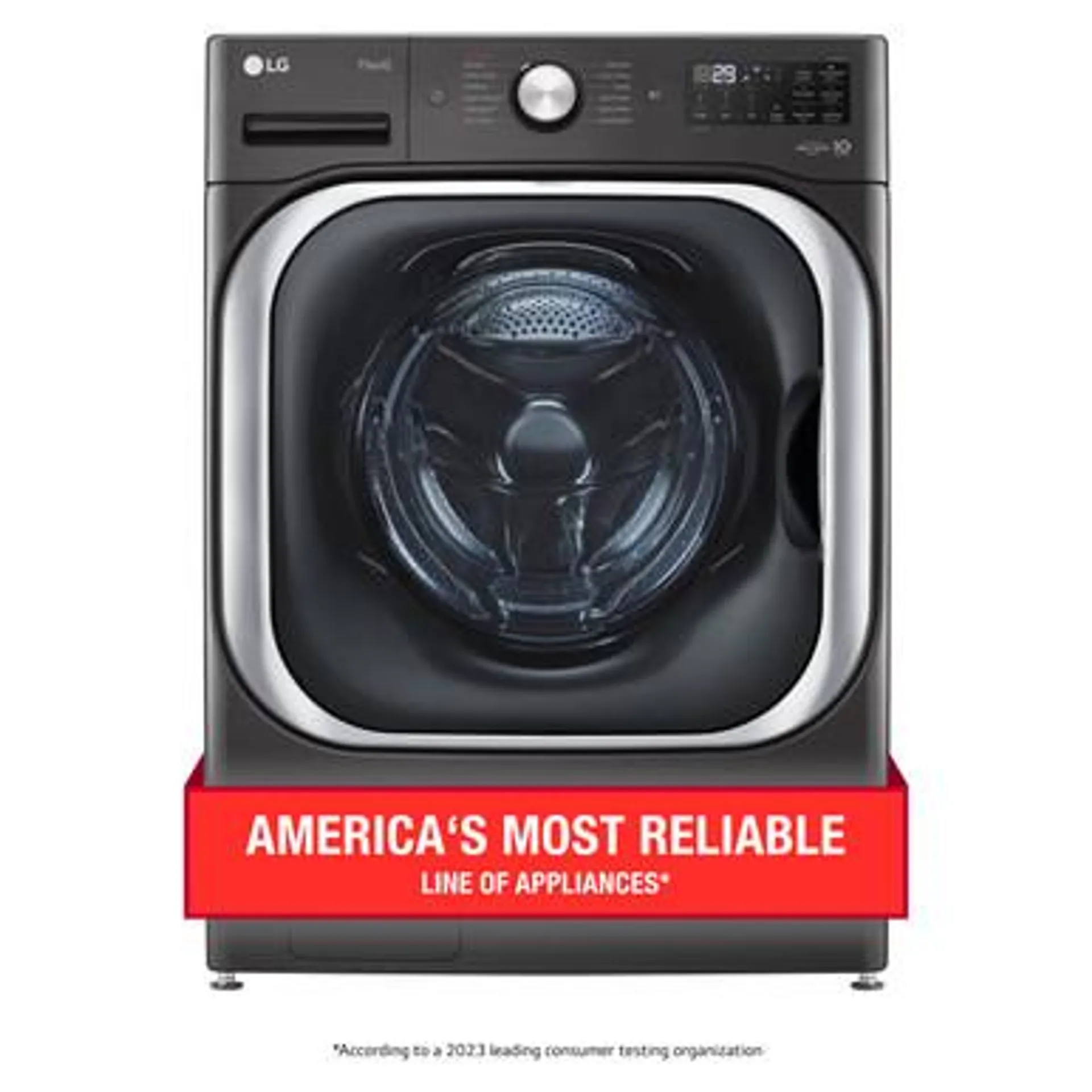 LG 5.2 cu. ft. Mega Capacity Smart wi-fi Enabled Front Load Washer with TurboWash® and Built-In Intelligence - WM8900HBA