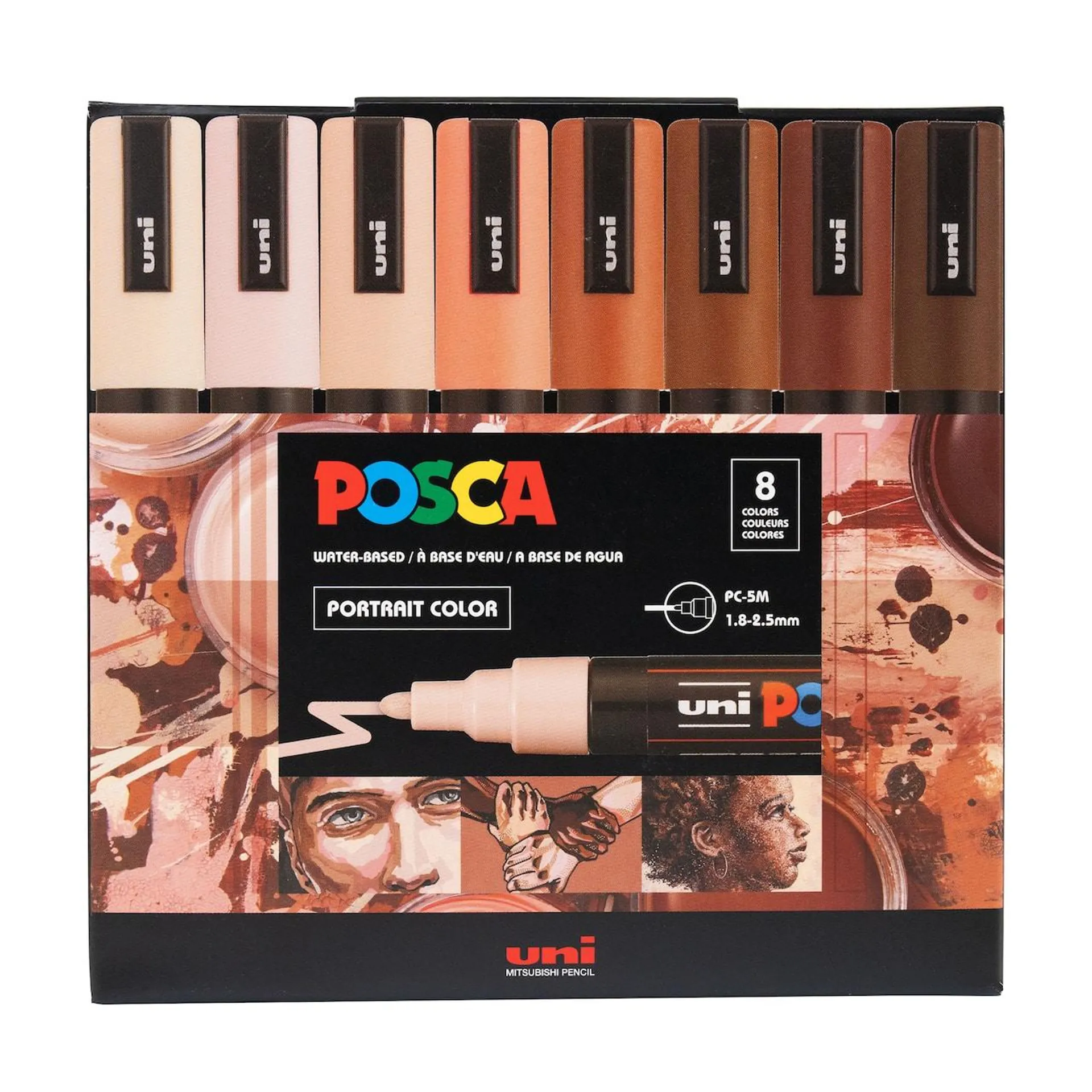 POSCA Portrait Colors PC-5M Paint Marker Set