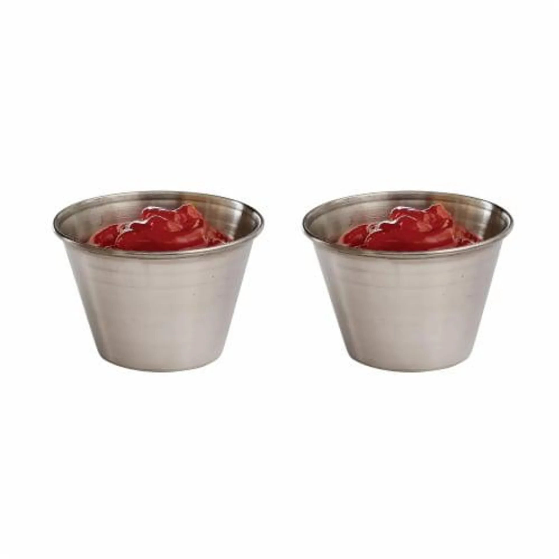 Maine Man Seafood Sauce Cups, Stainless Steel, Set of 12, 2-Ounce Capacity