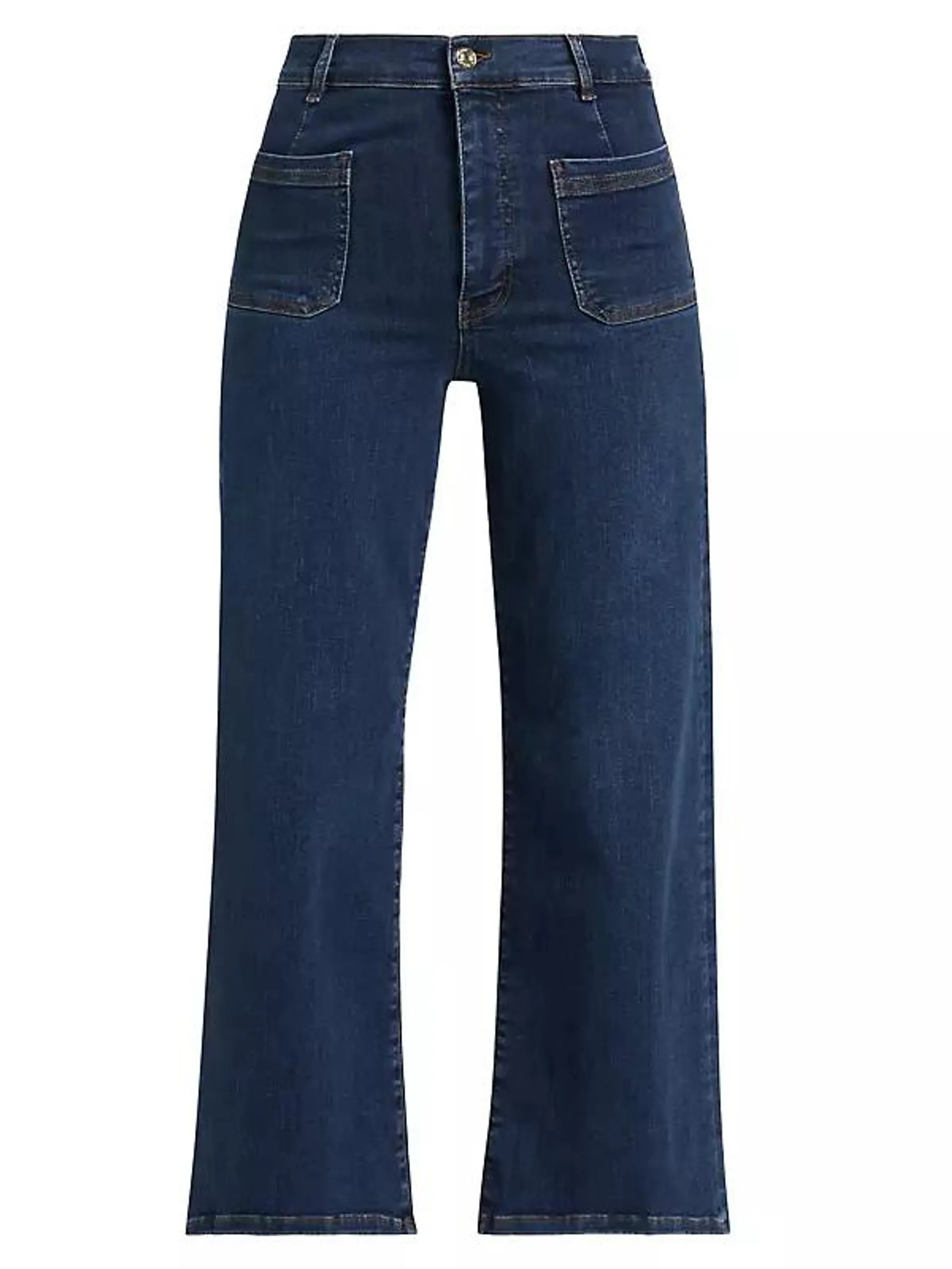 Le Slim Palazzo High-Rise Jeans
