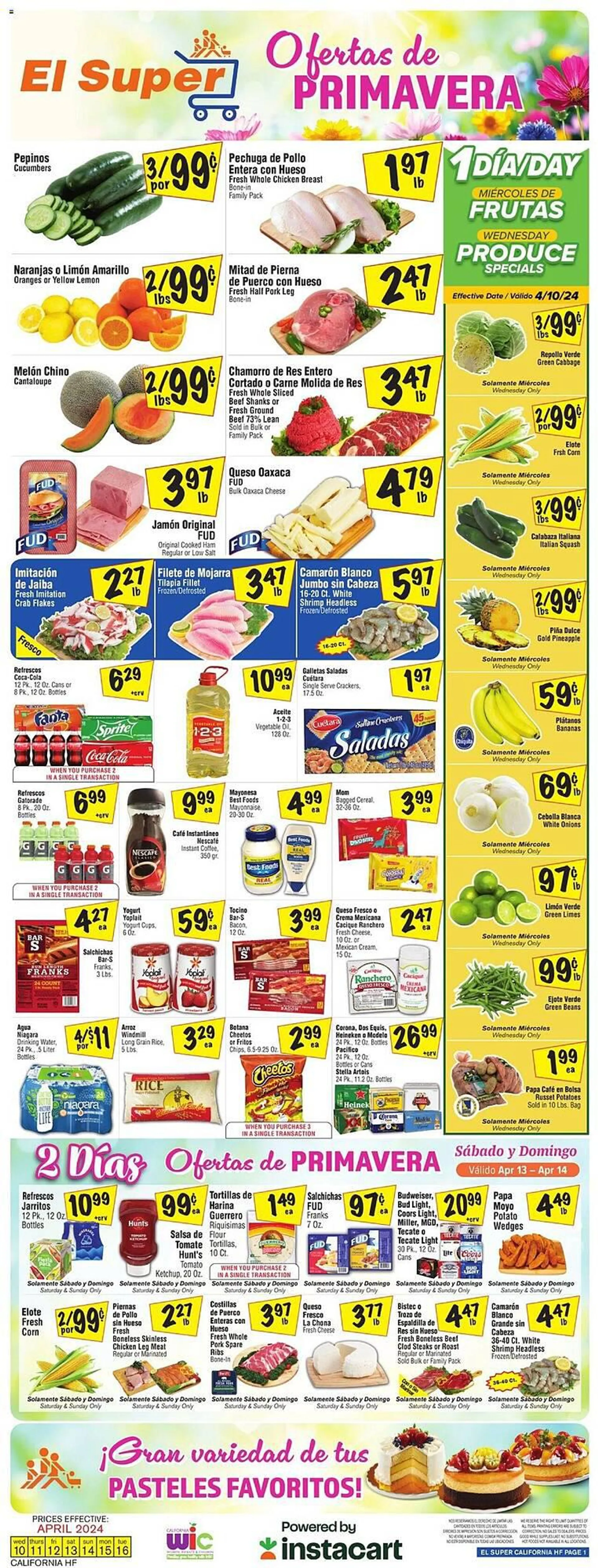 Weekly ad El Super Weekly Ad from April 10 to April 16 2024 - Page 