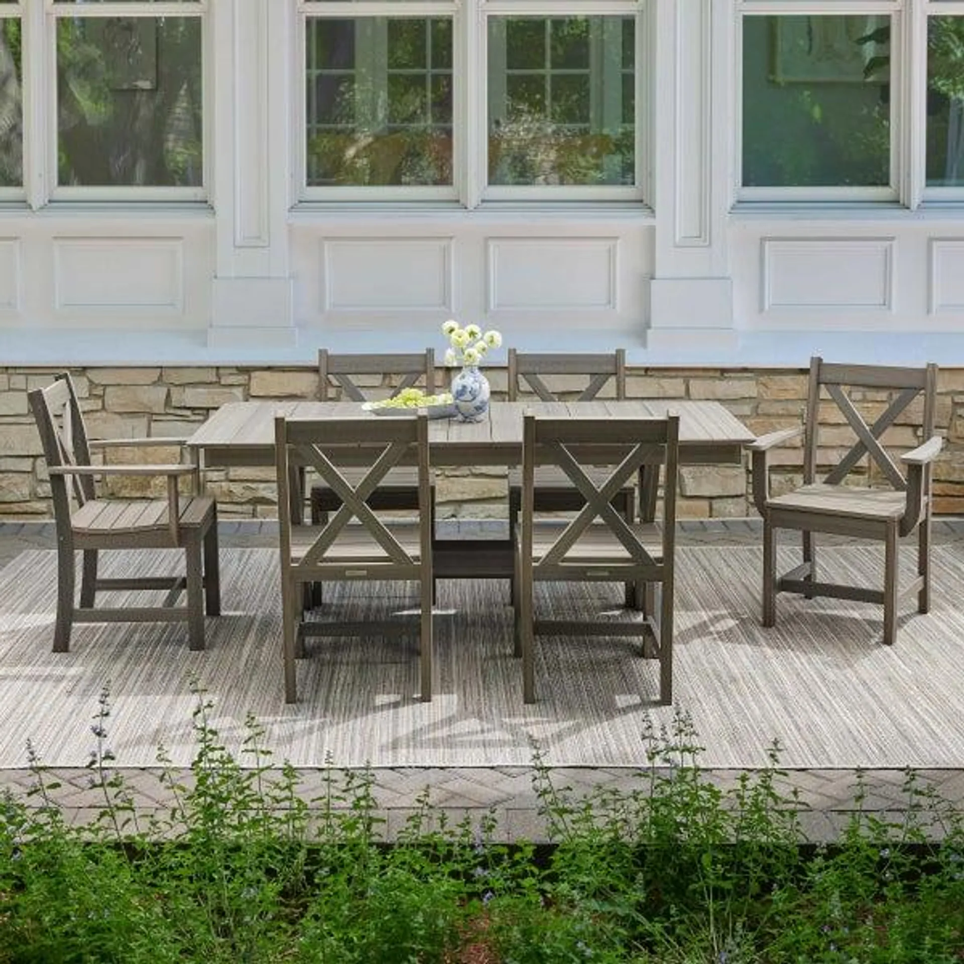 Leisure Line 7-piece Outdoor Dining Set by Tangent