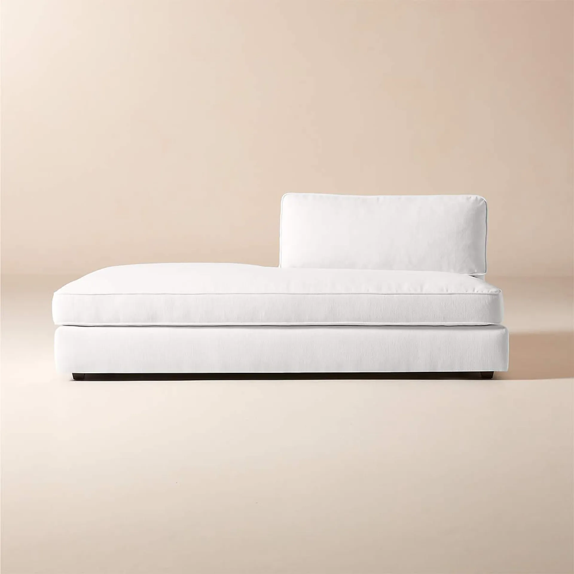 Malea White Performance Fabric Left-Arm Chaise