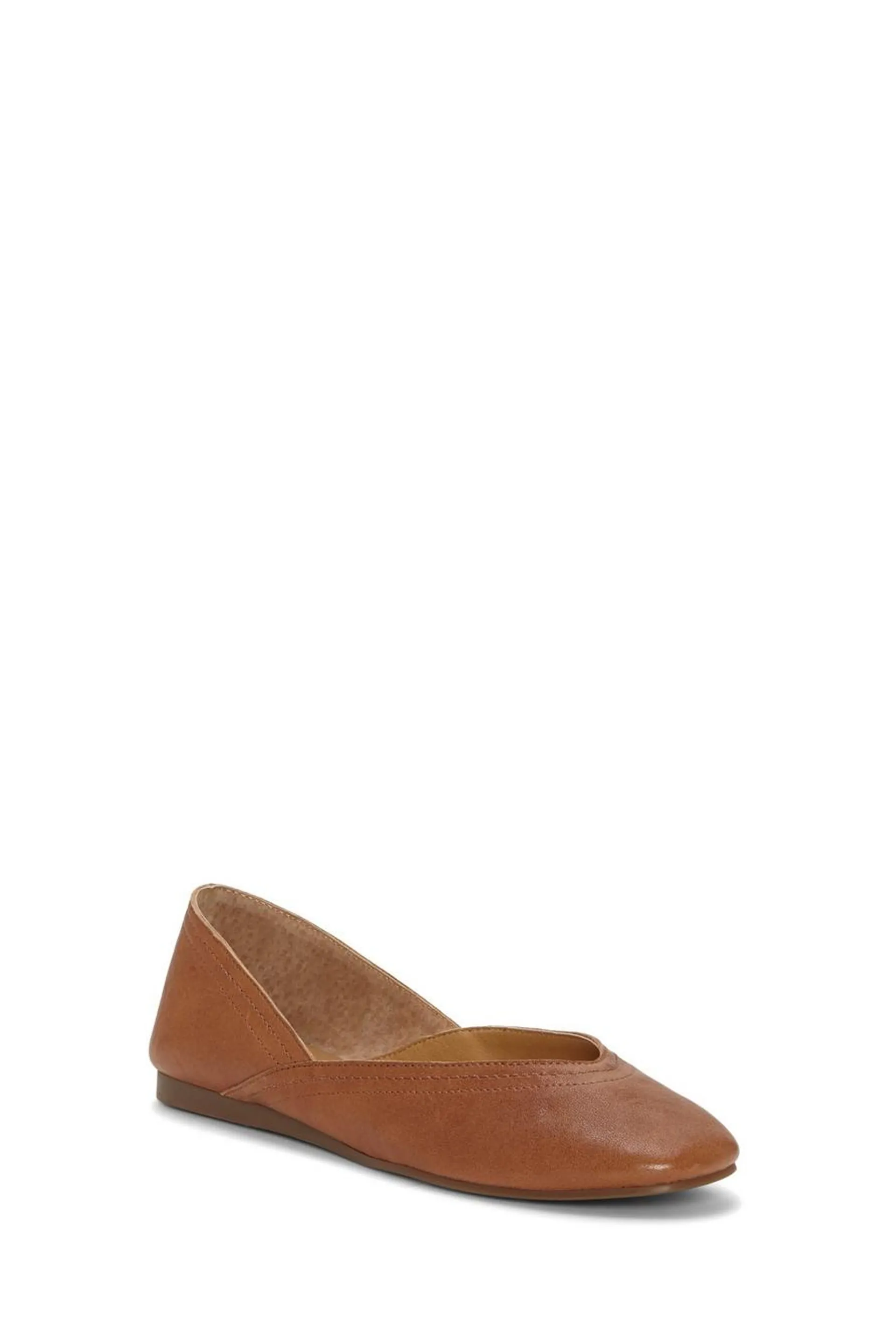 alba leather flat