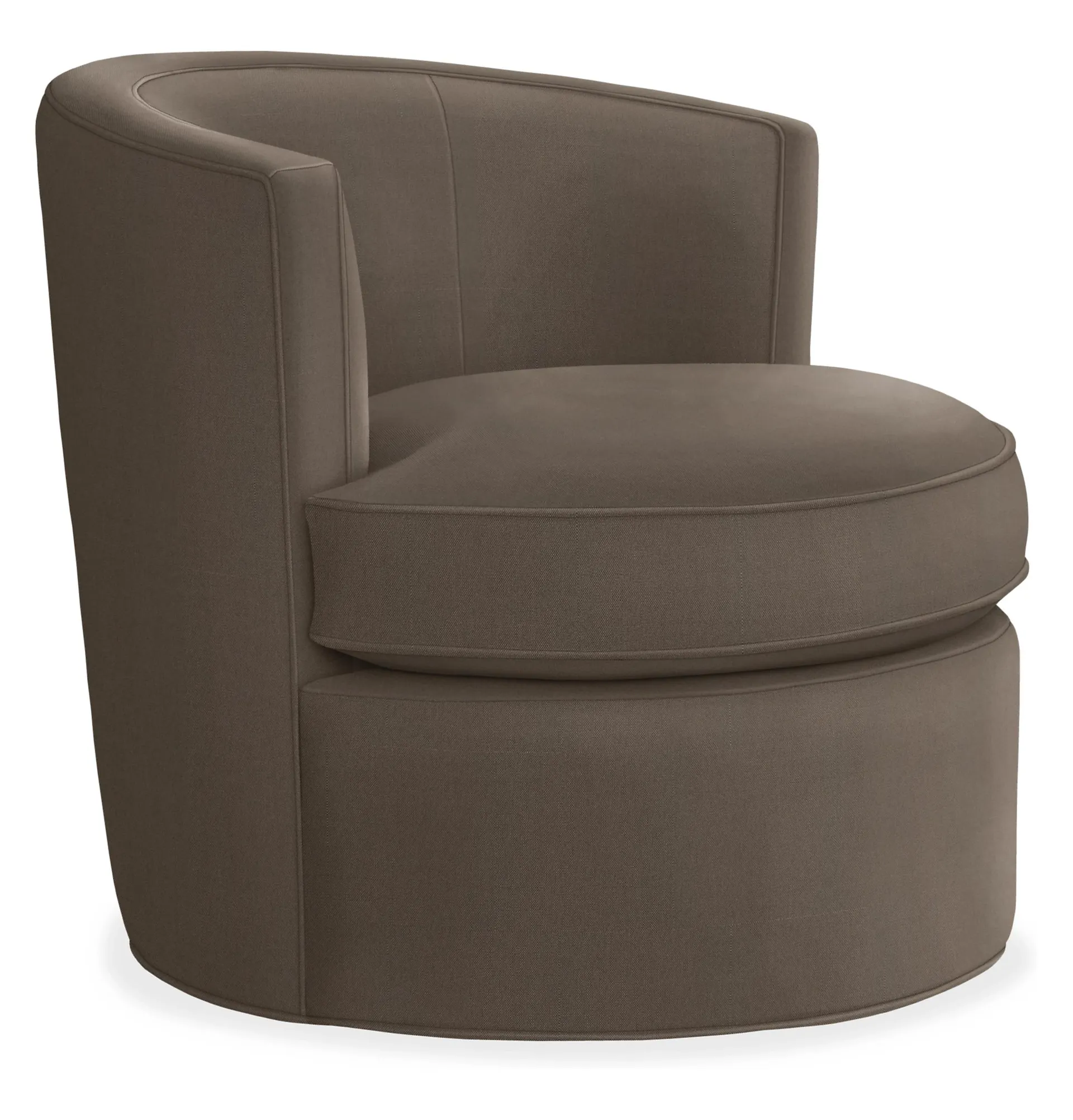 Otis Swivel Chair in Dawson Mink