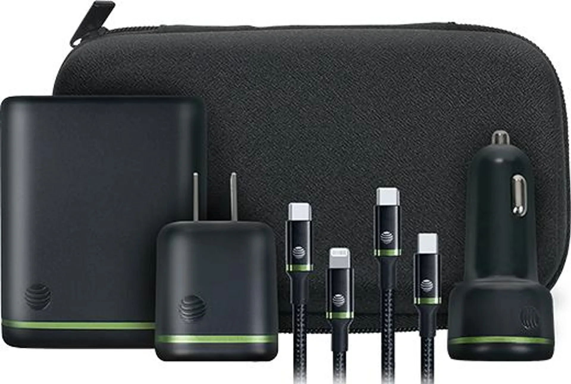 AT&T Power Essentials Kit with 20W TC, 20W VPC, C to C cable, C to lightning cable and 10K Power Bank