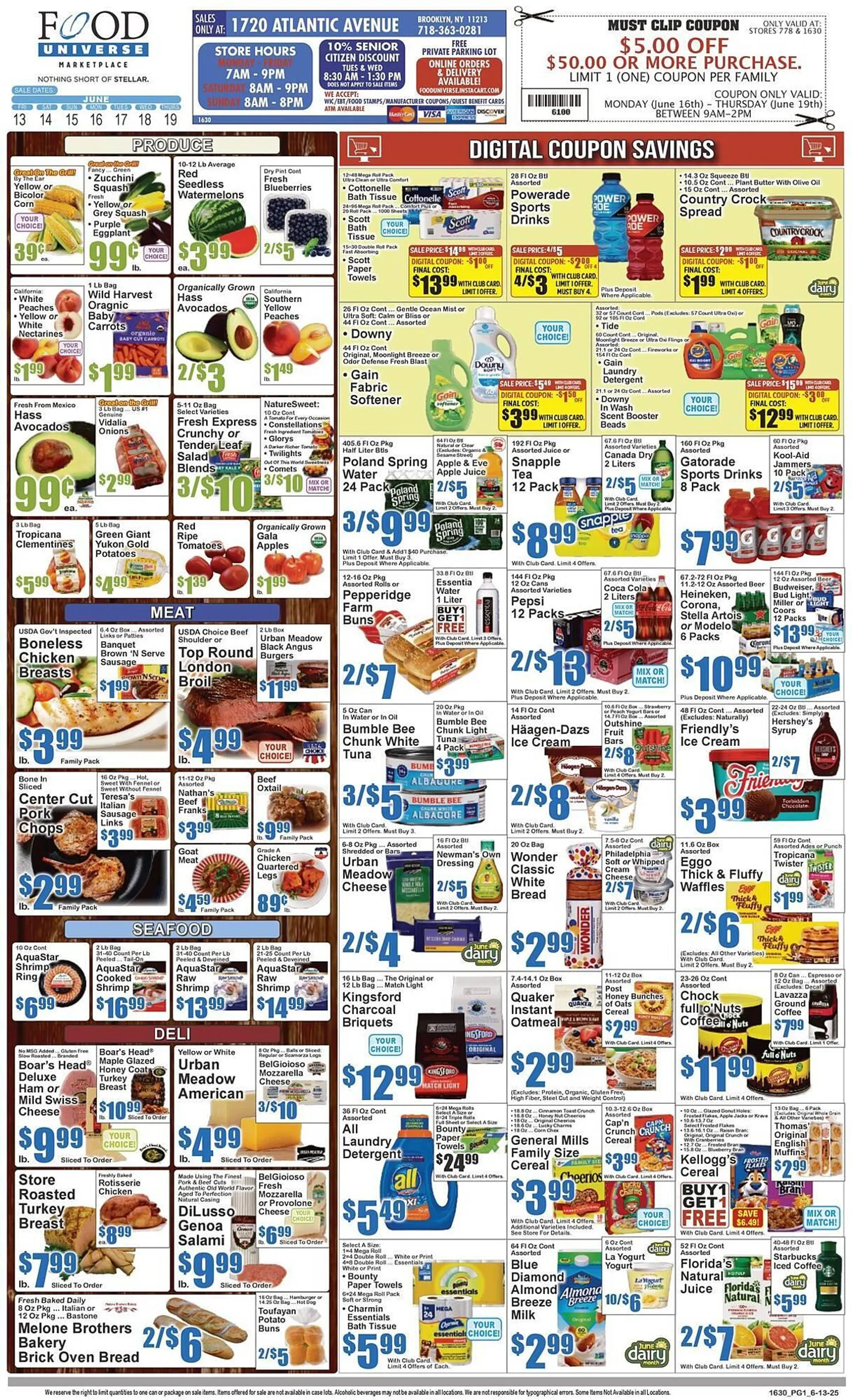 Weekly ad Food Universe Weekly Ad from June 13 to June 19 2025 - Page 1