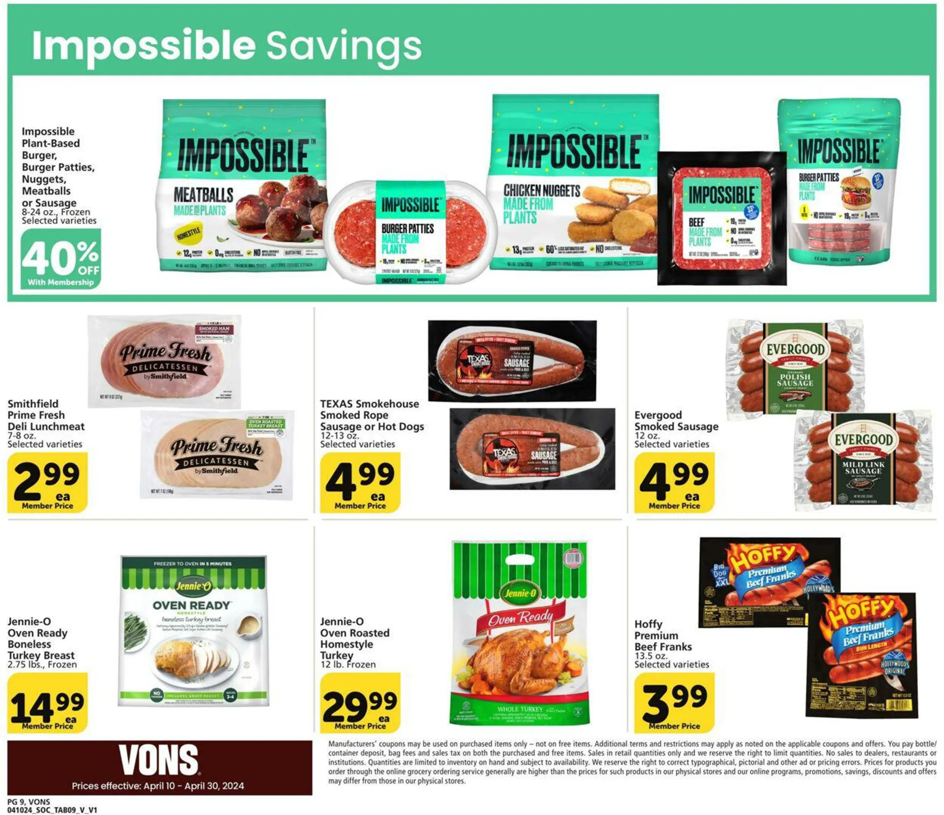 Weekly ad Vons Current weekly ad from April 10 to April 30 2024 - Page 9