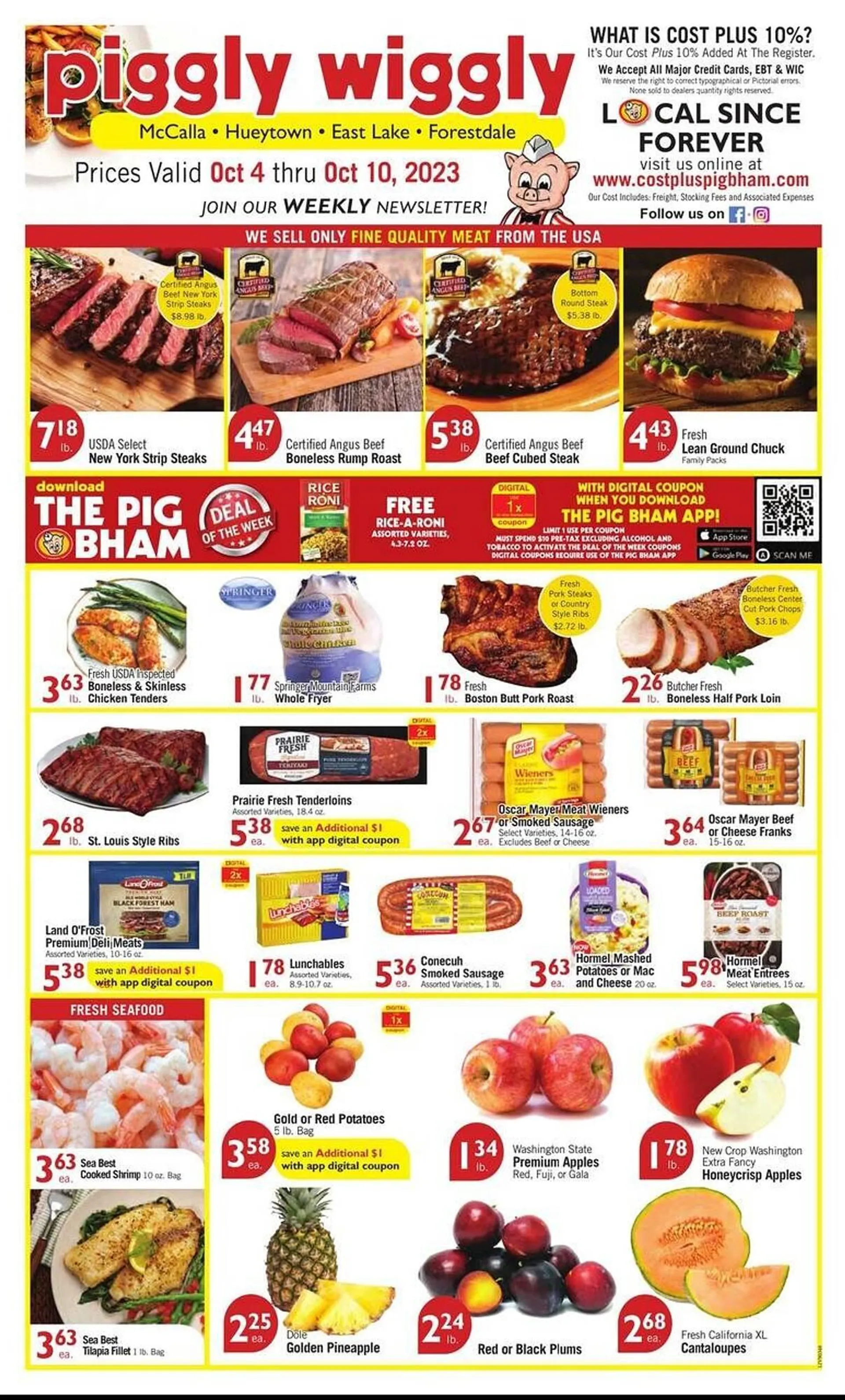 Weekly ad Piggly Wiggly Weekly Ad from October 4 to October 10 2023 - Page 1