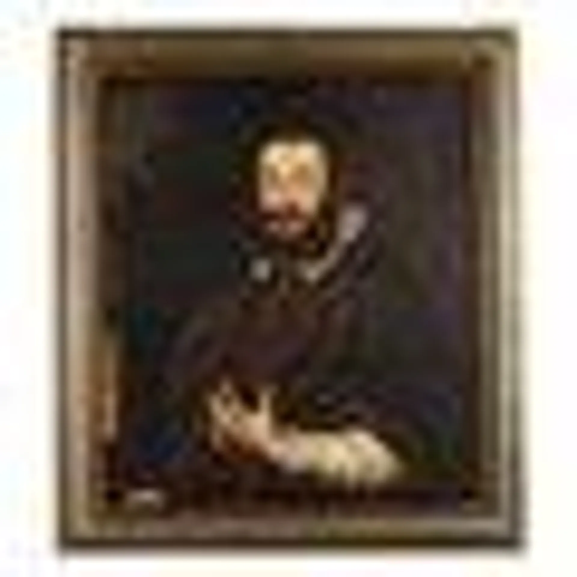 Portrait of a Cleric, Oil on Canvas, Framed